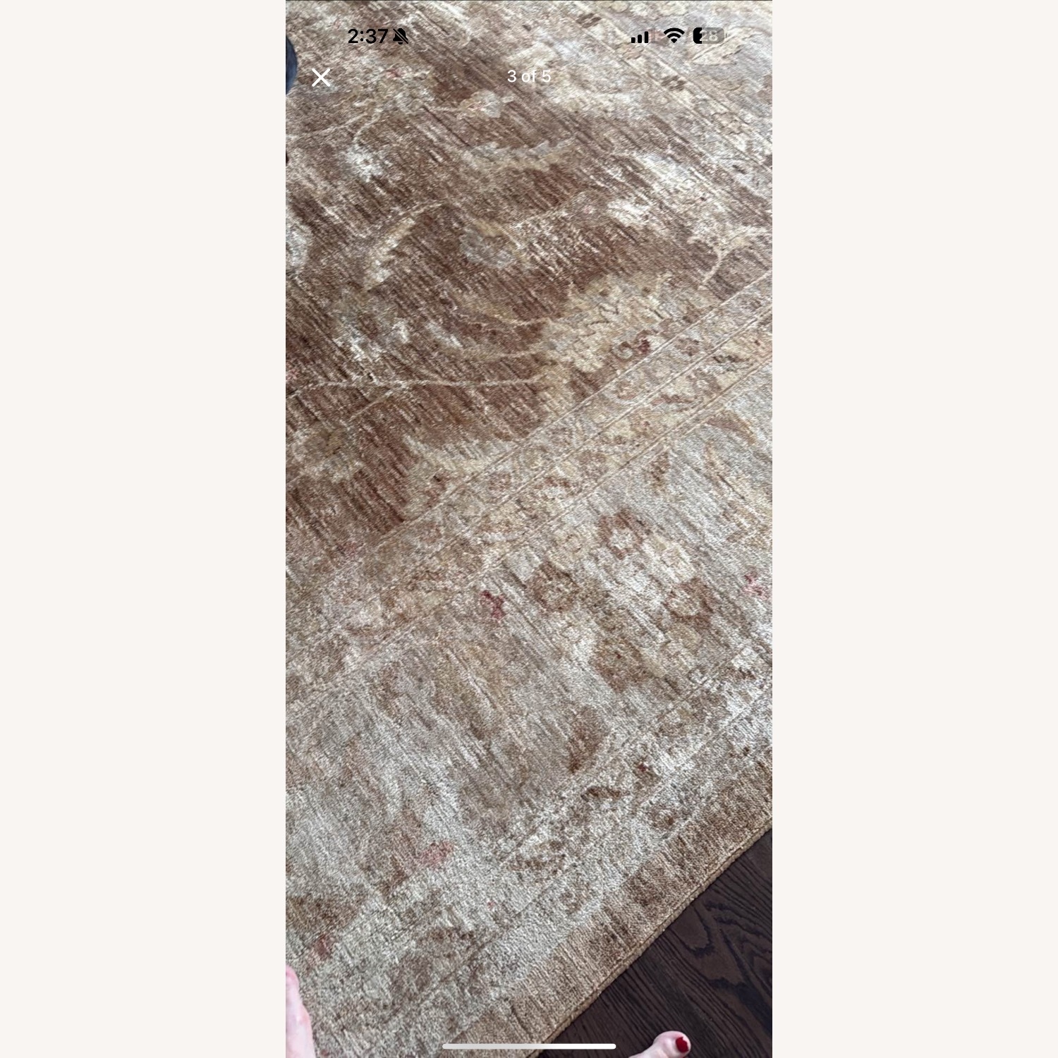 100% Handwoven Oriental Wool Rug  - image-3