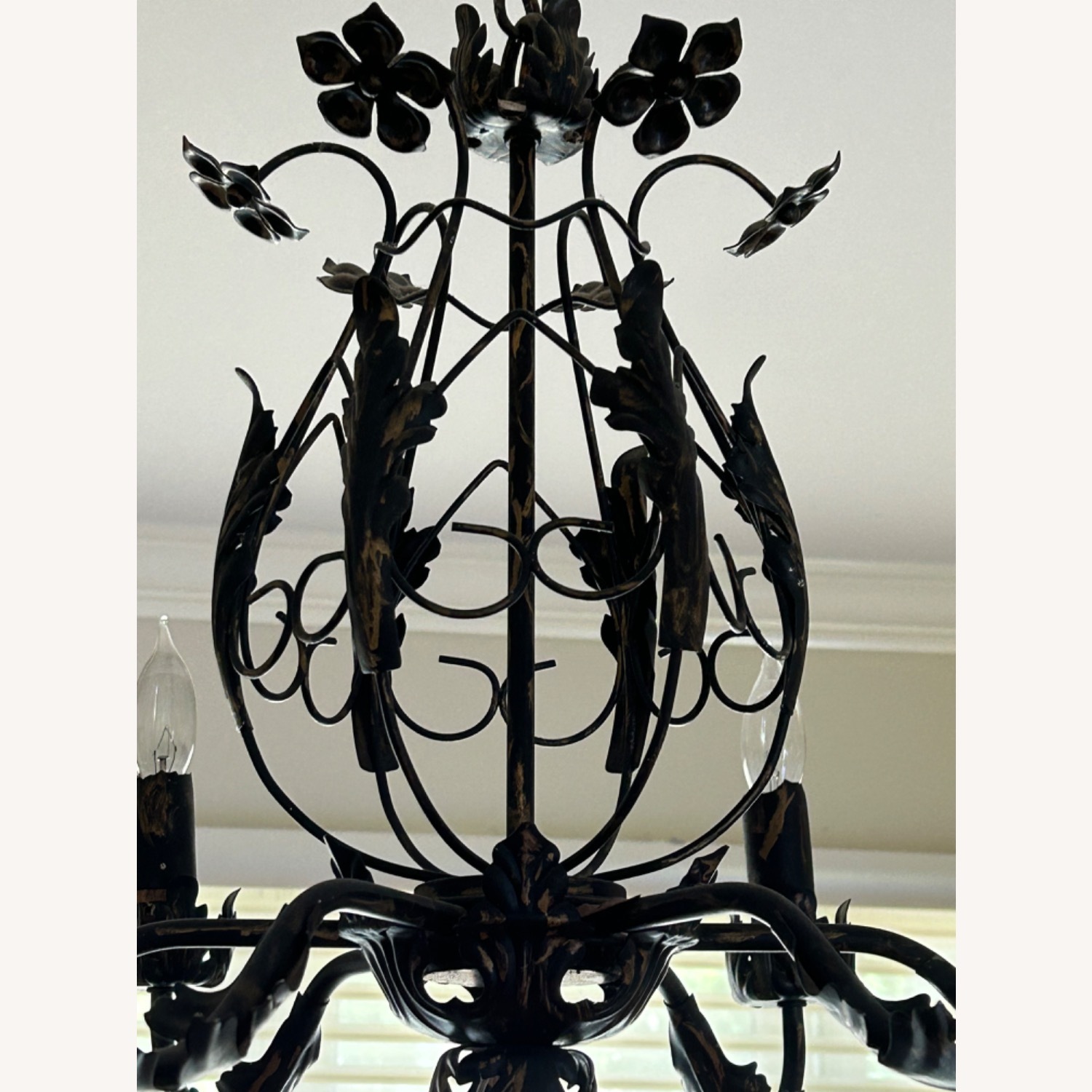 Antique 6 Light Black with Gold Highlights  - image-6