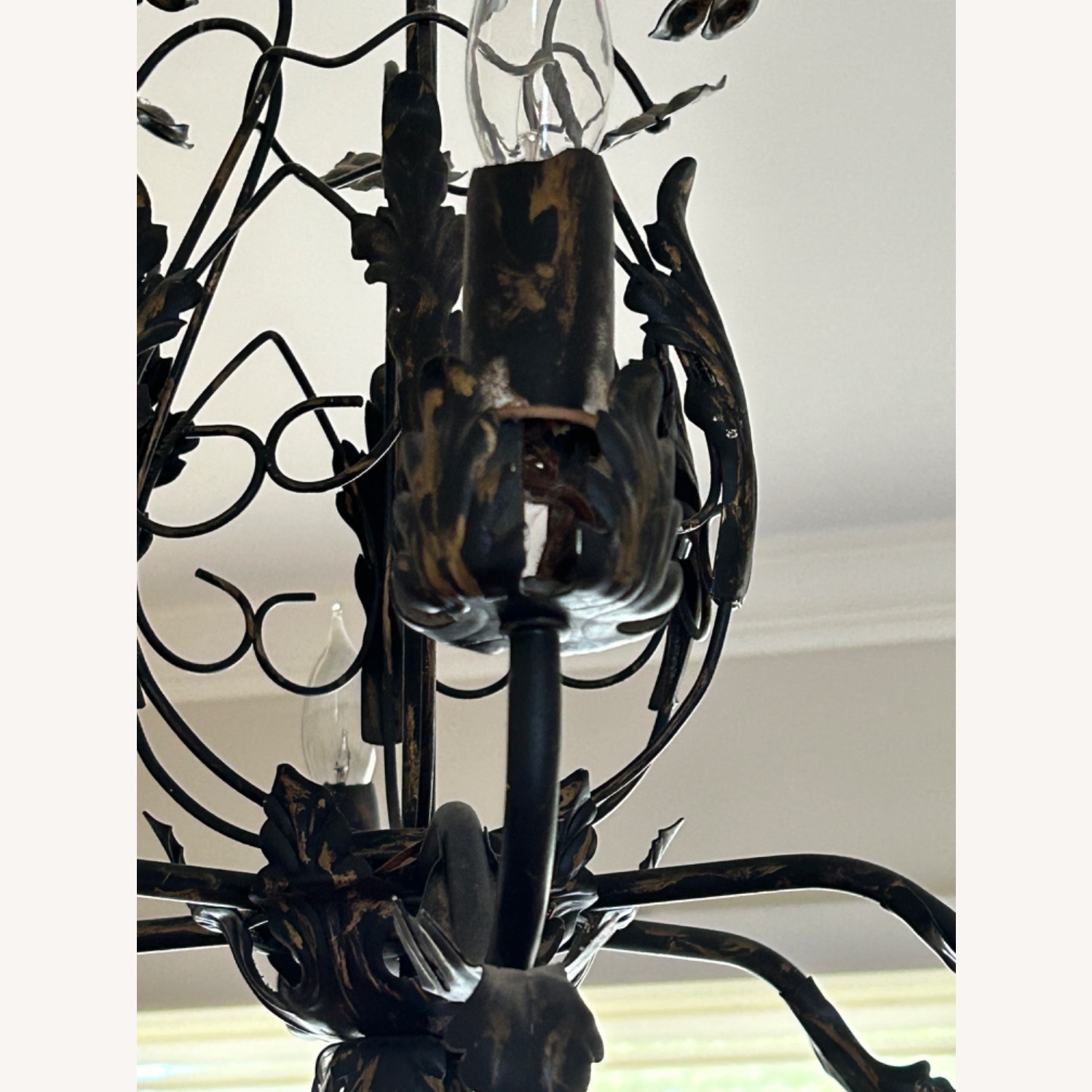Antique 6 Light Black with Gold Highlights  - image-5