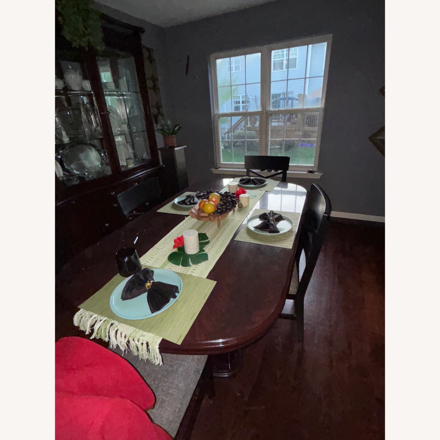 Dark Wood Dining Table - image-2