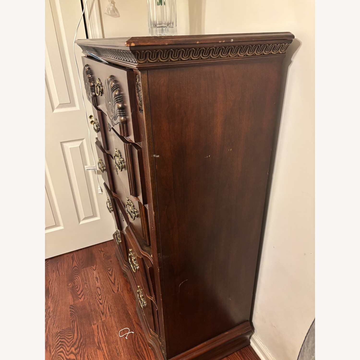 Antique-Style Mahogany Highboy Chest - image-2