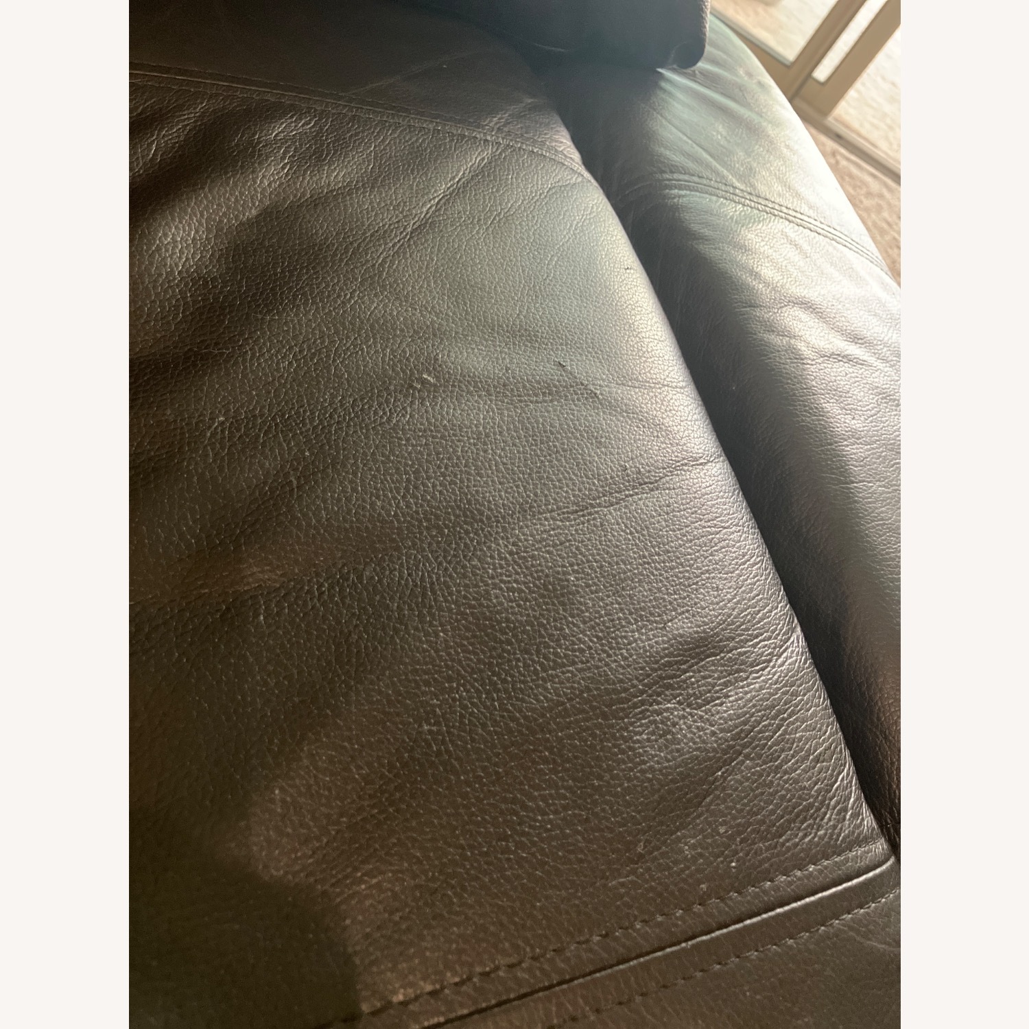 Overstuffed Faux Leather Recliner - image-4