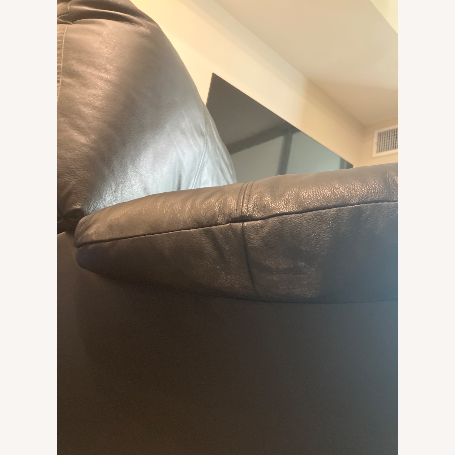 Overstuffed Faux Leather Recliner - image-3