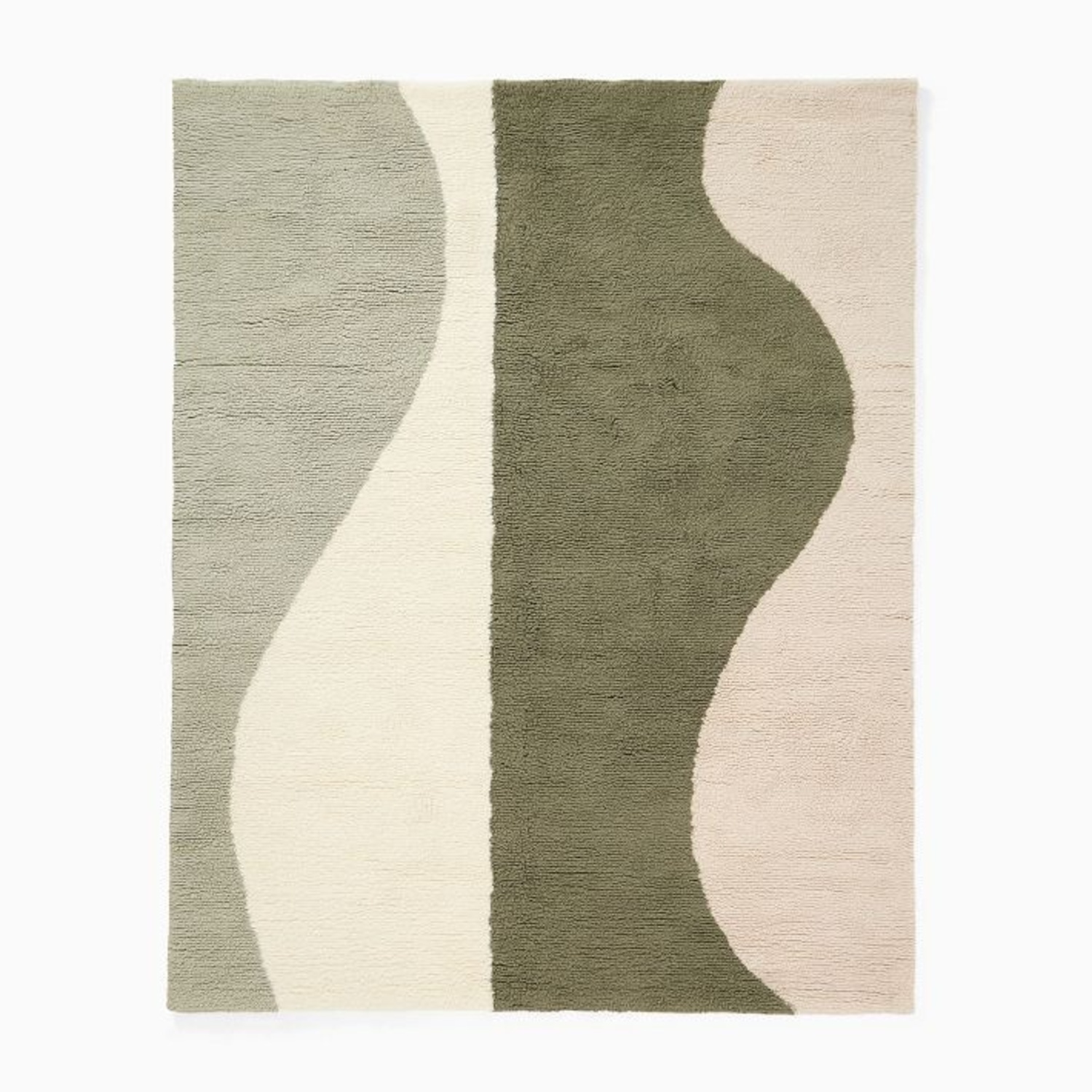 West Elm Modern Wave Shag Wool 9x12 Rug - image-4