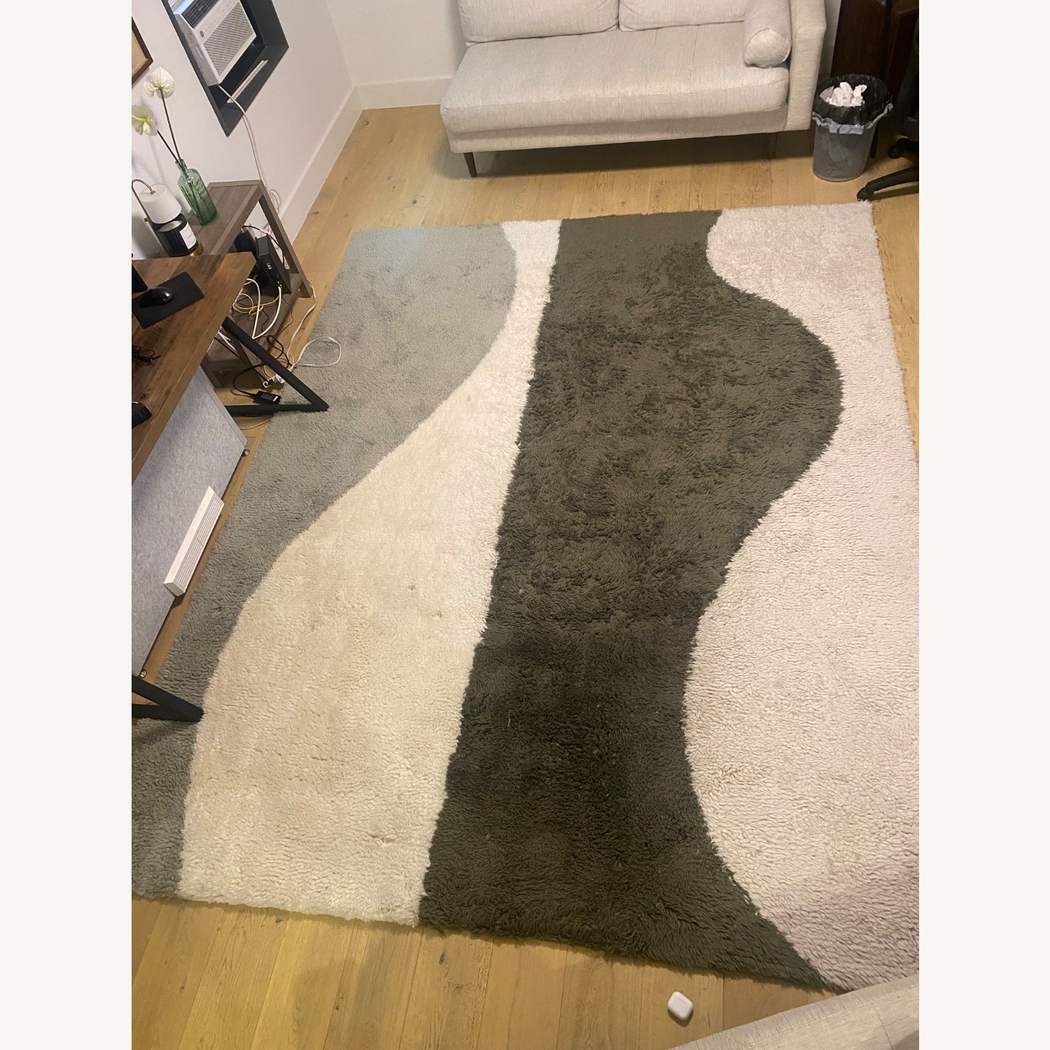 West Elm Modern Wave Shag Wool 9x12 Rug - image-1