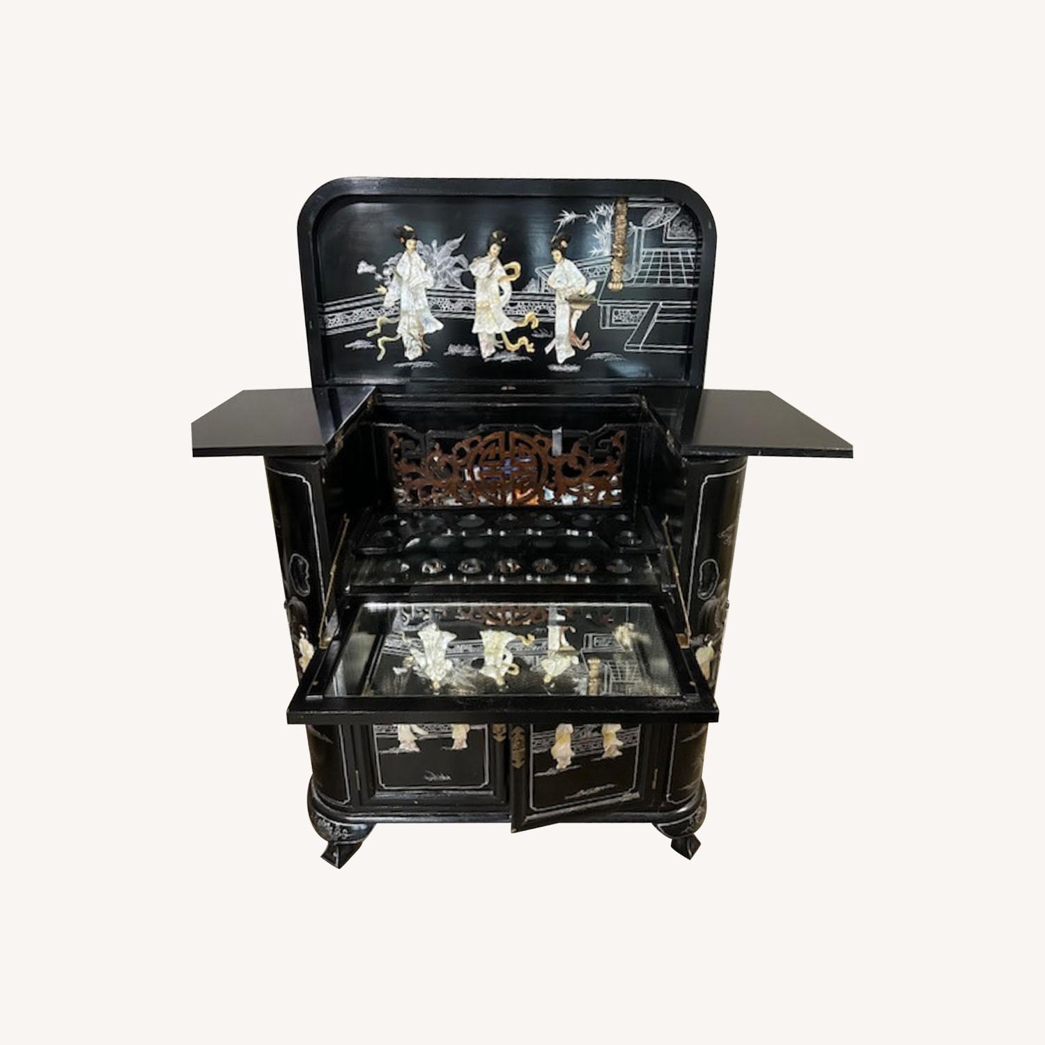 Oriental Furnishings Liquor Cabinet - image-0