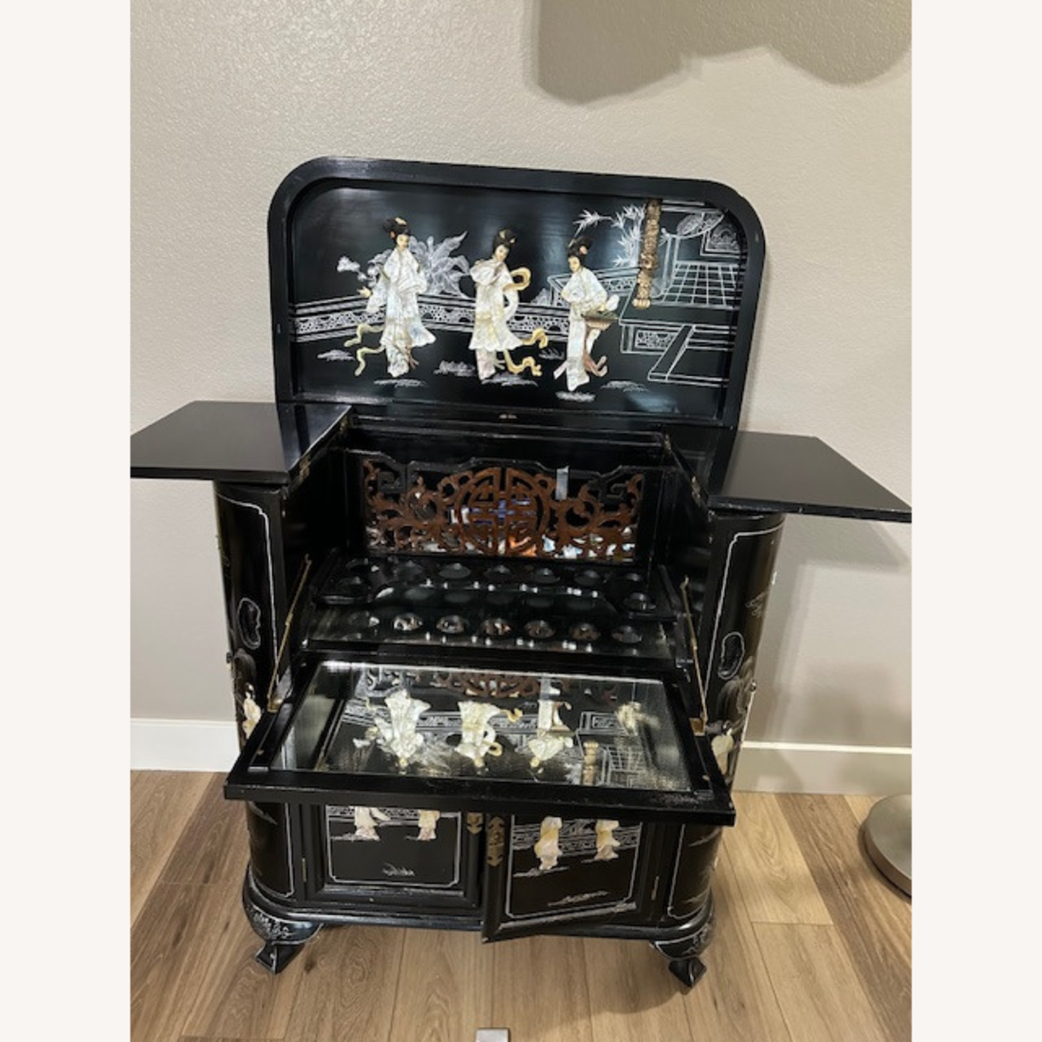 Oriental Furnishings Liquor Cabinet - image-2