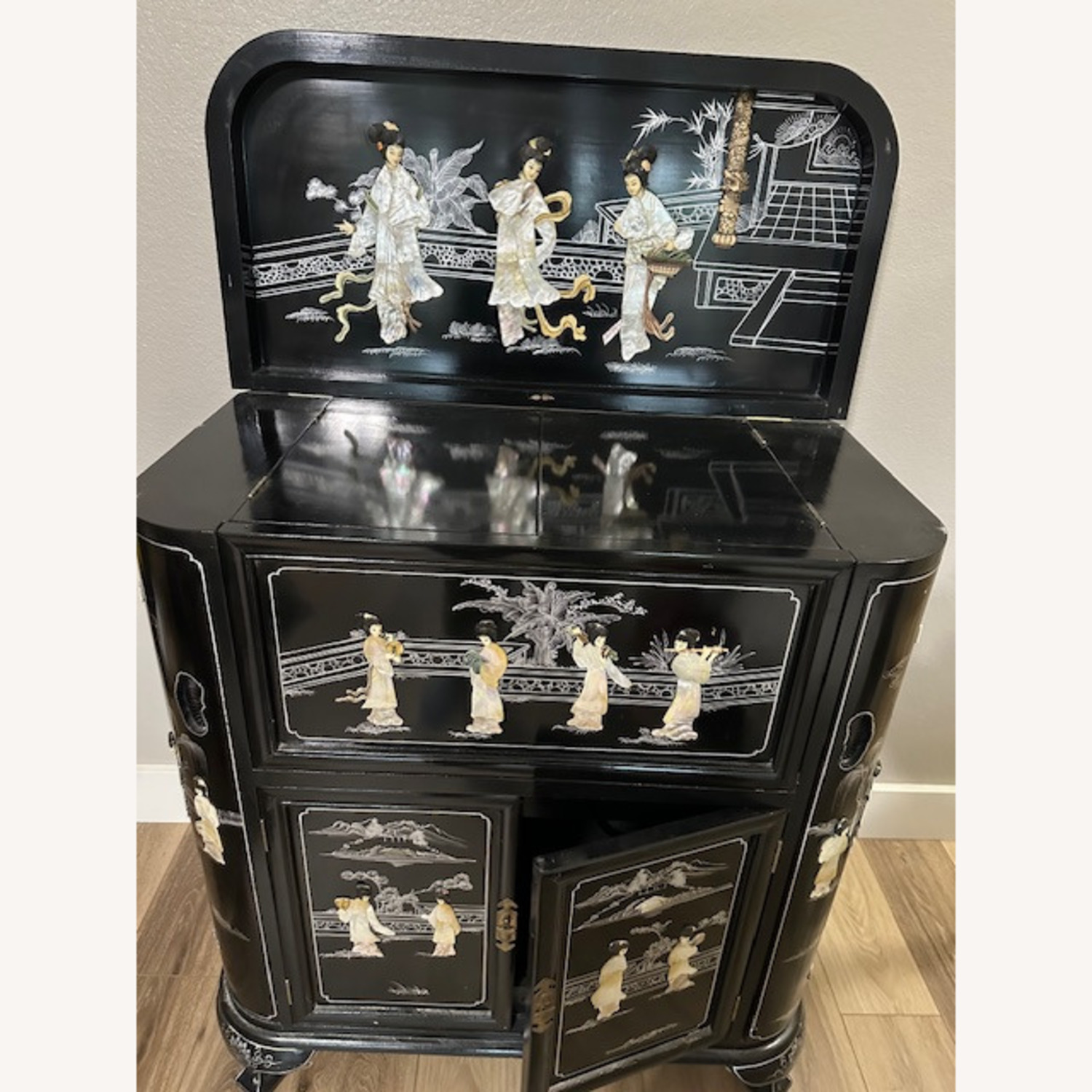 Oriental Furnishings Liquor Cabinet - image-5