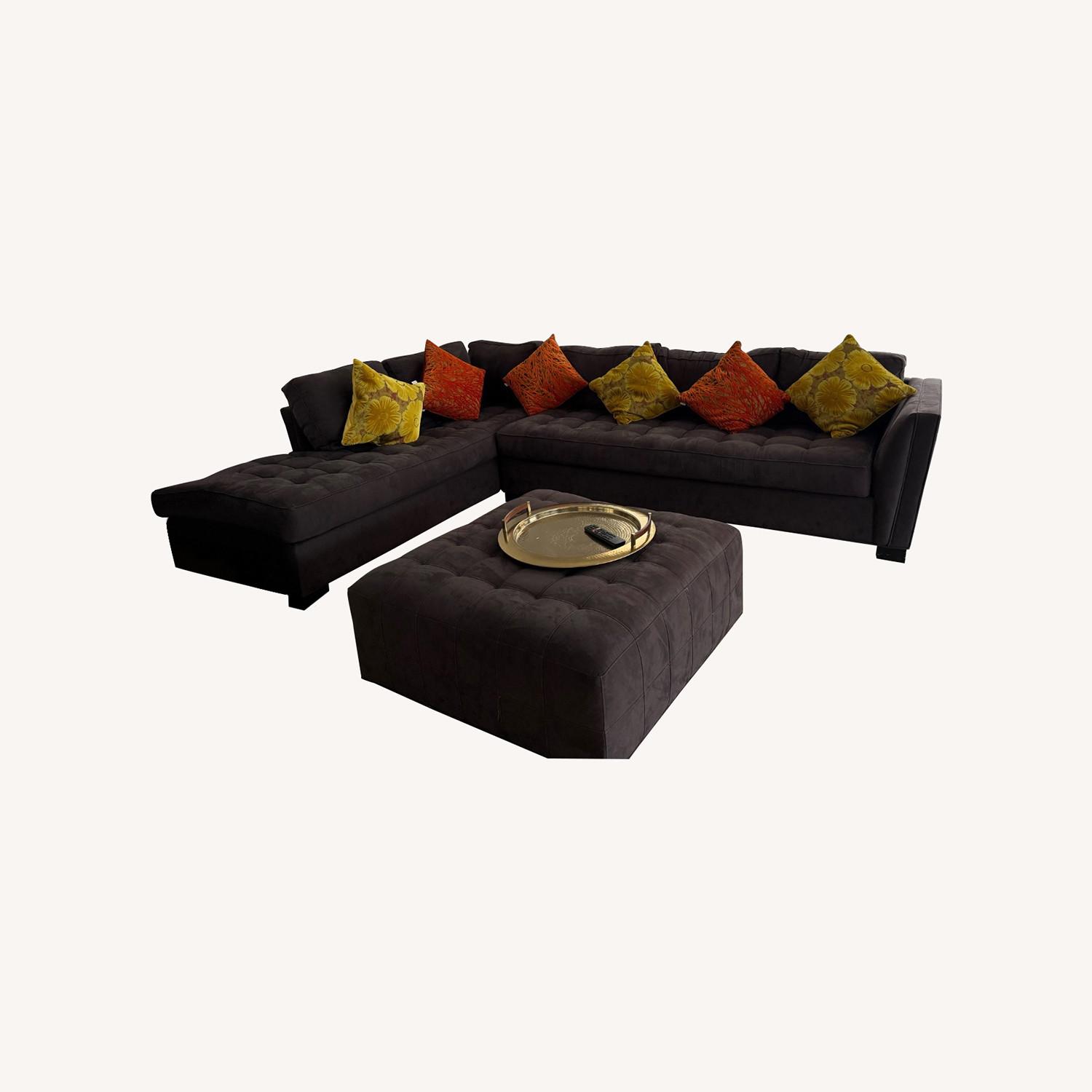 XL Sectional+ Cocktail Ottoman - image-0