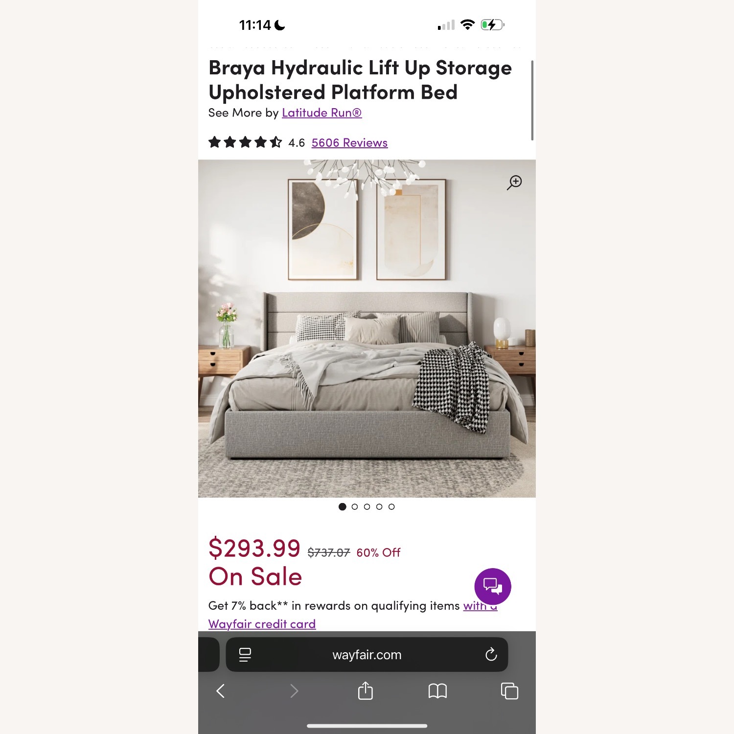 Wayfair Braya Lift up Bed - image-3