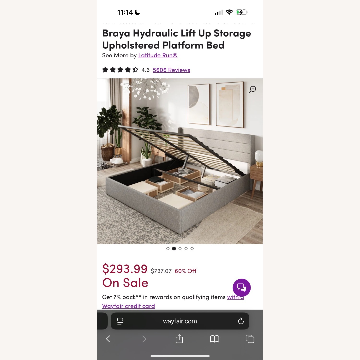 Wayfair Braya Lift up Bed - image-2