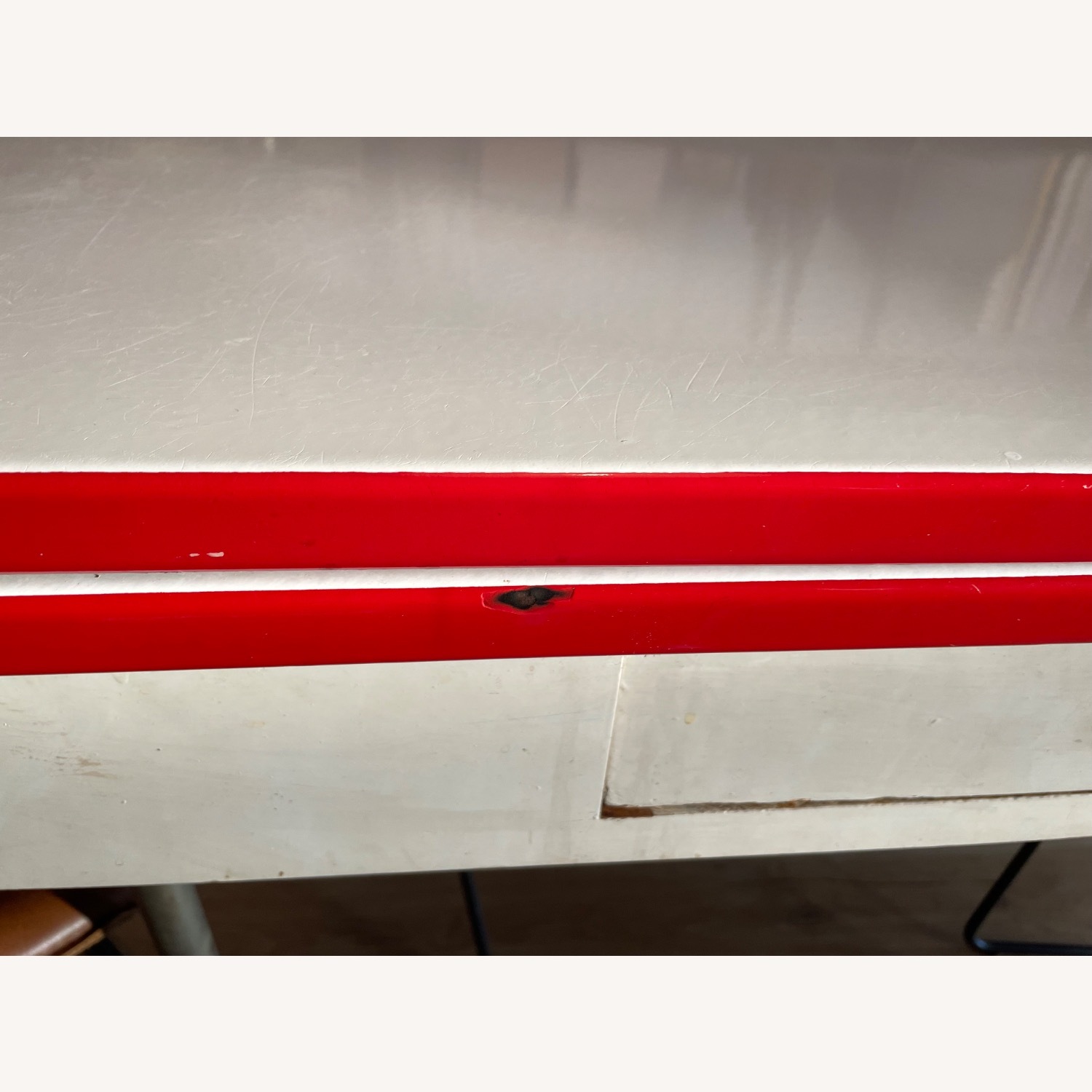 1940’s Era Porcelain Top Table - image-3