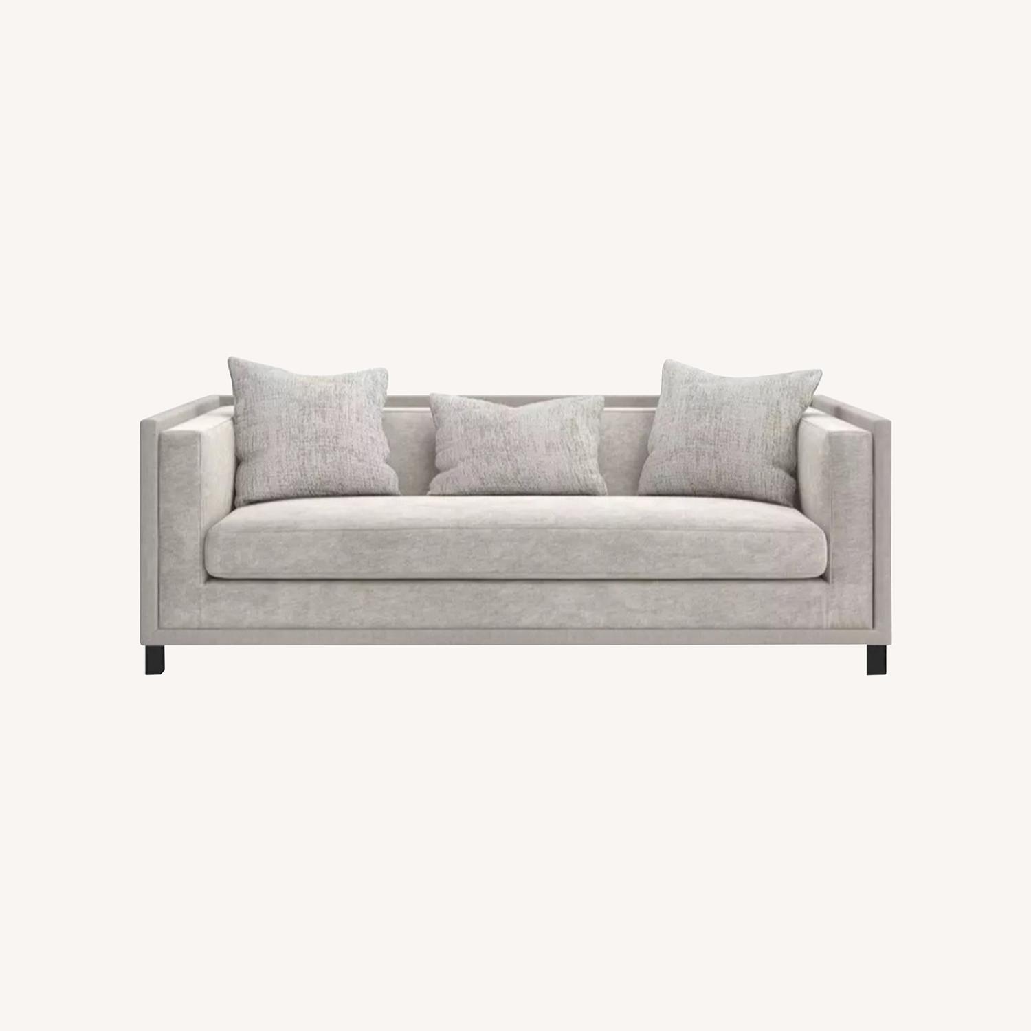 Gray Tuxedo Sofa - image-0