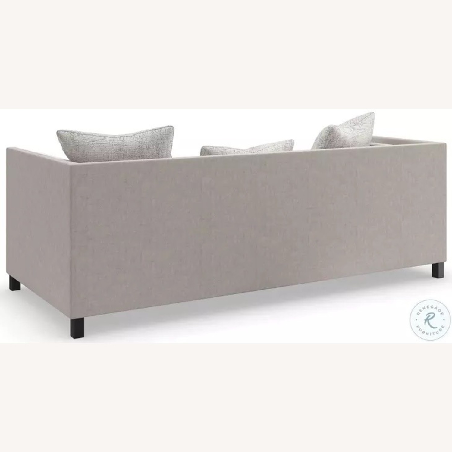 Gray Tuxedo Sofa - image-4