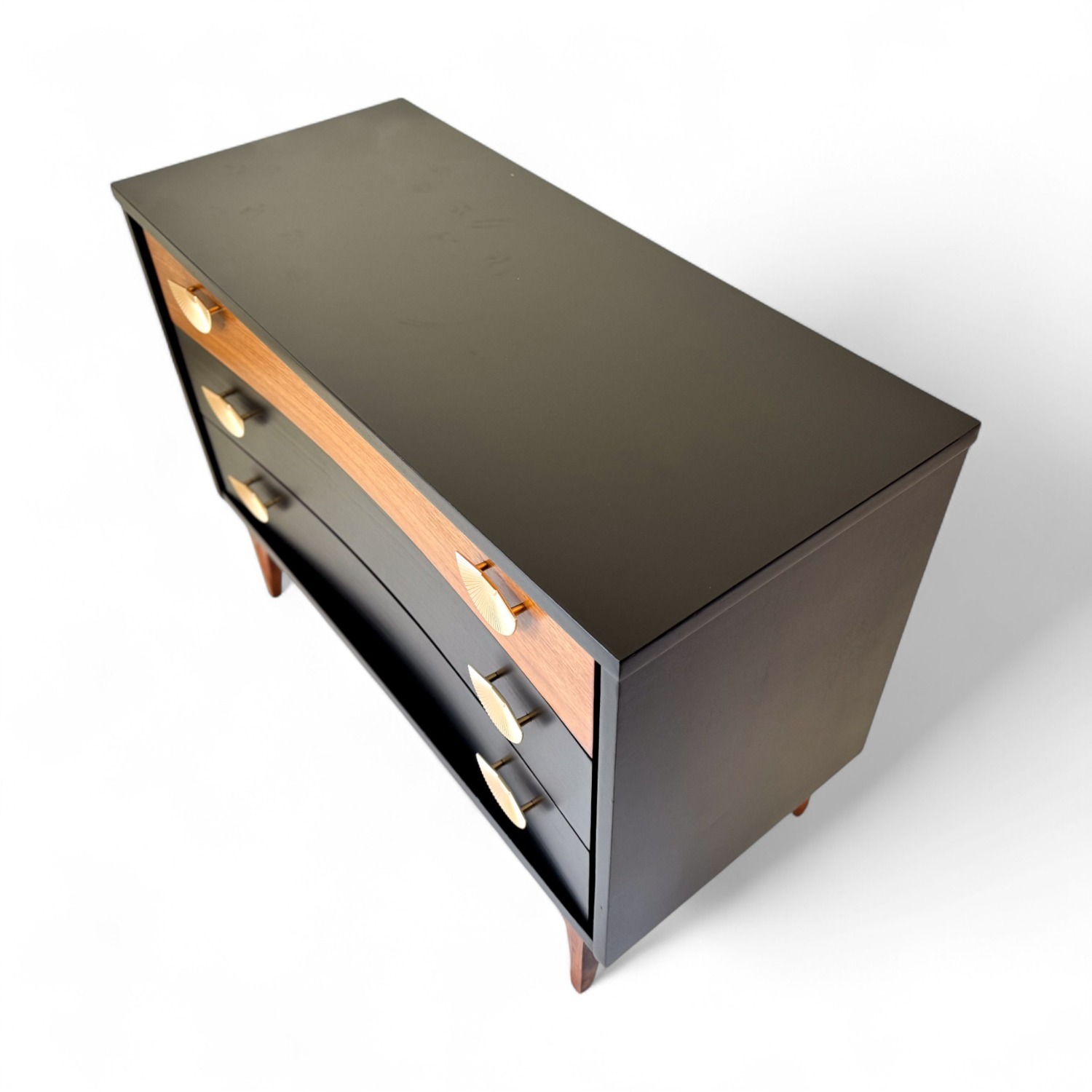 Restored Black Dresser Sideboard MCM Low-boy - image-5