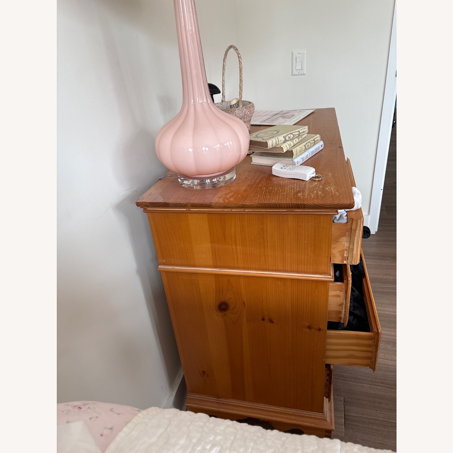 Antique Pine Wood Dresser - image-2