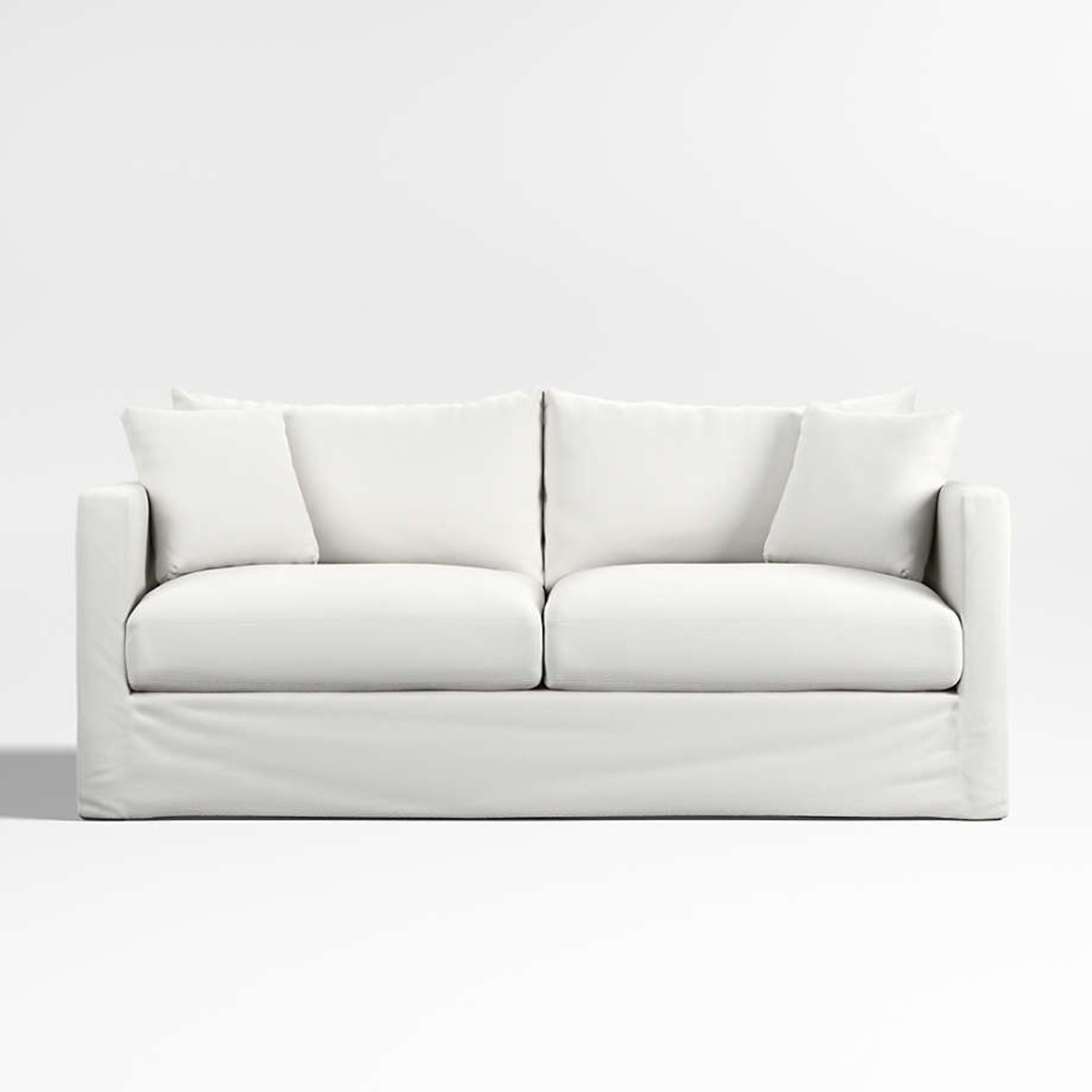Crate & Barrel Willow Slipcovered Sleeper Sofa - image-4