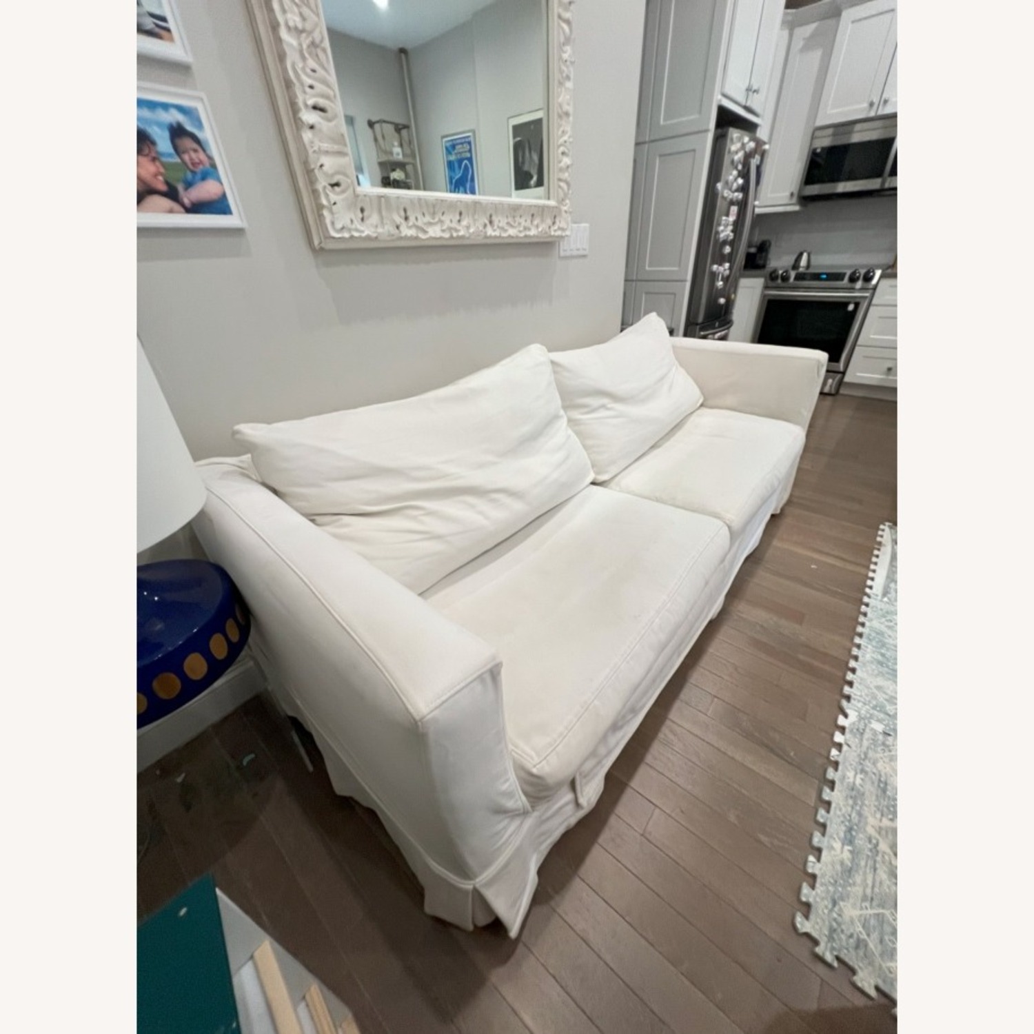 Crate & Barrel Willow Slipcovered Sleeper Sofa - image-3