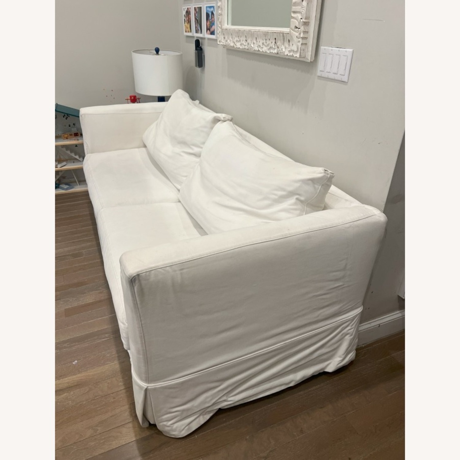 Crate & Barrel Willow Slipcovered Sleeper Sofa - image-2