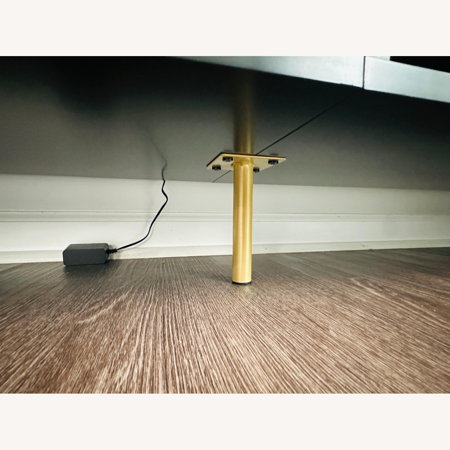 Modern 86" TV Stand with LED Lights & Storage - image-4