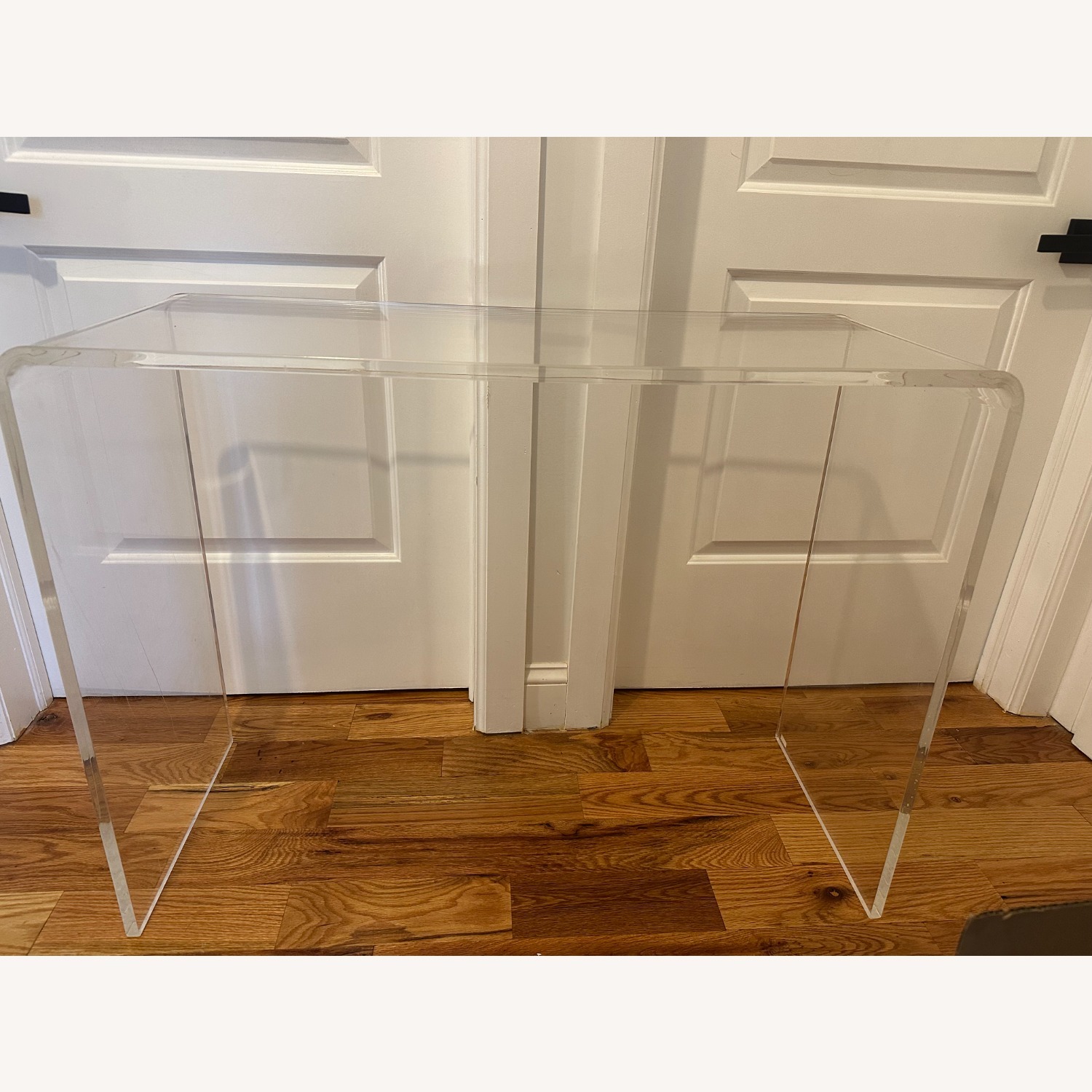 CB2 Acrylic Console Table - image-1