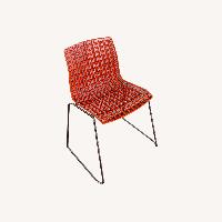 Orange Grid Chair Set of 4