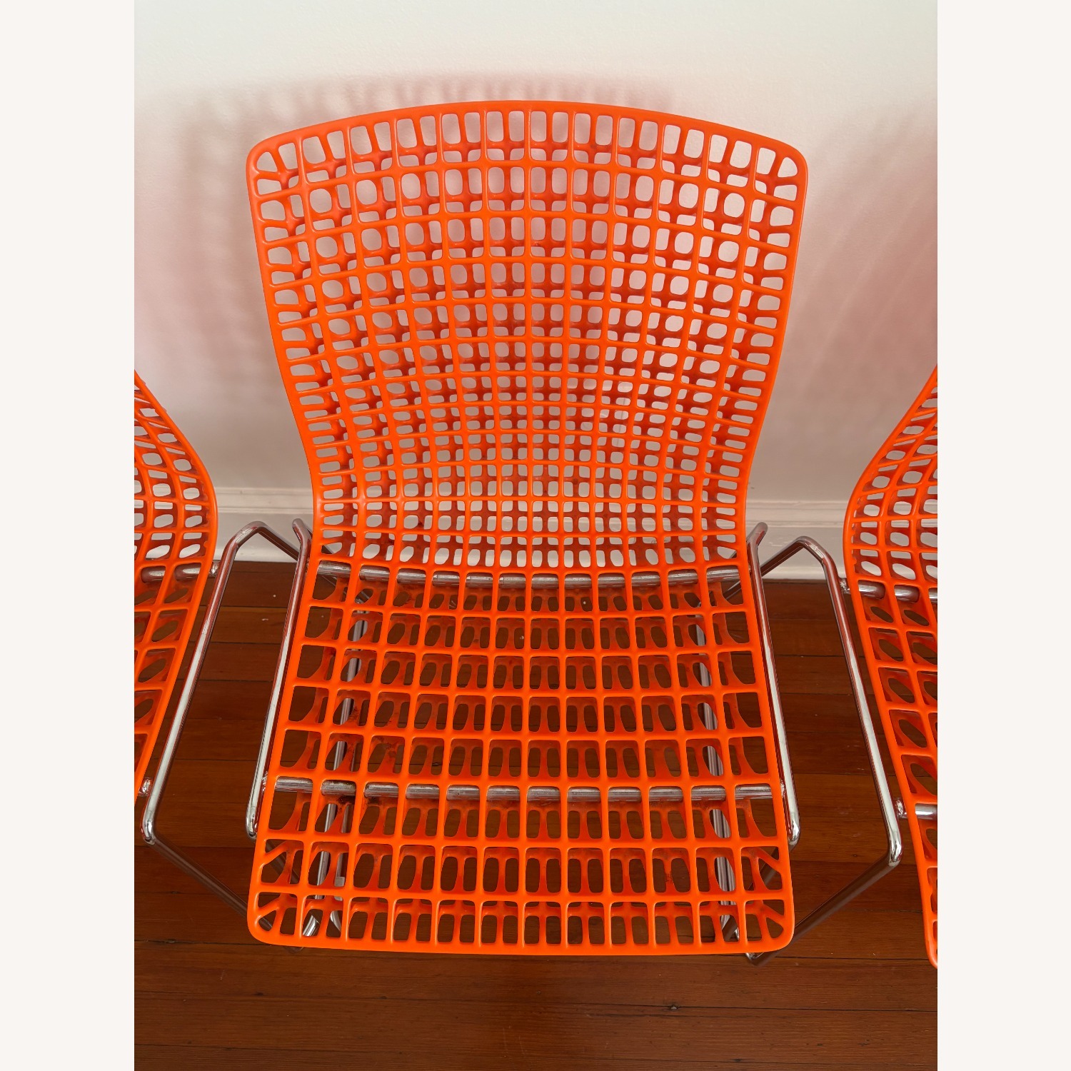 Orange Grid Chair Set of 4 - image-3