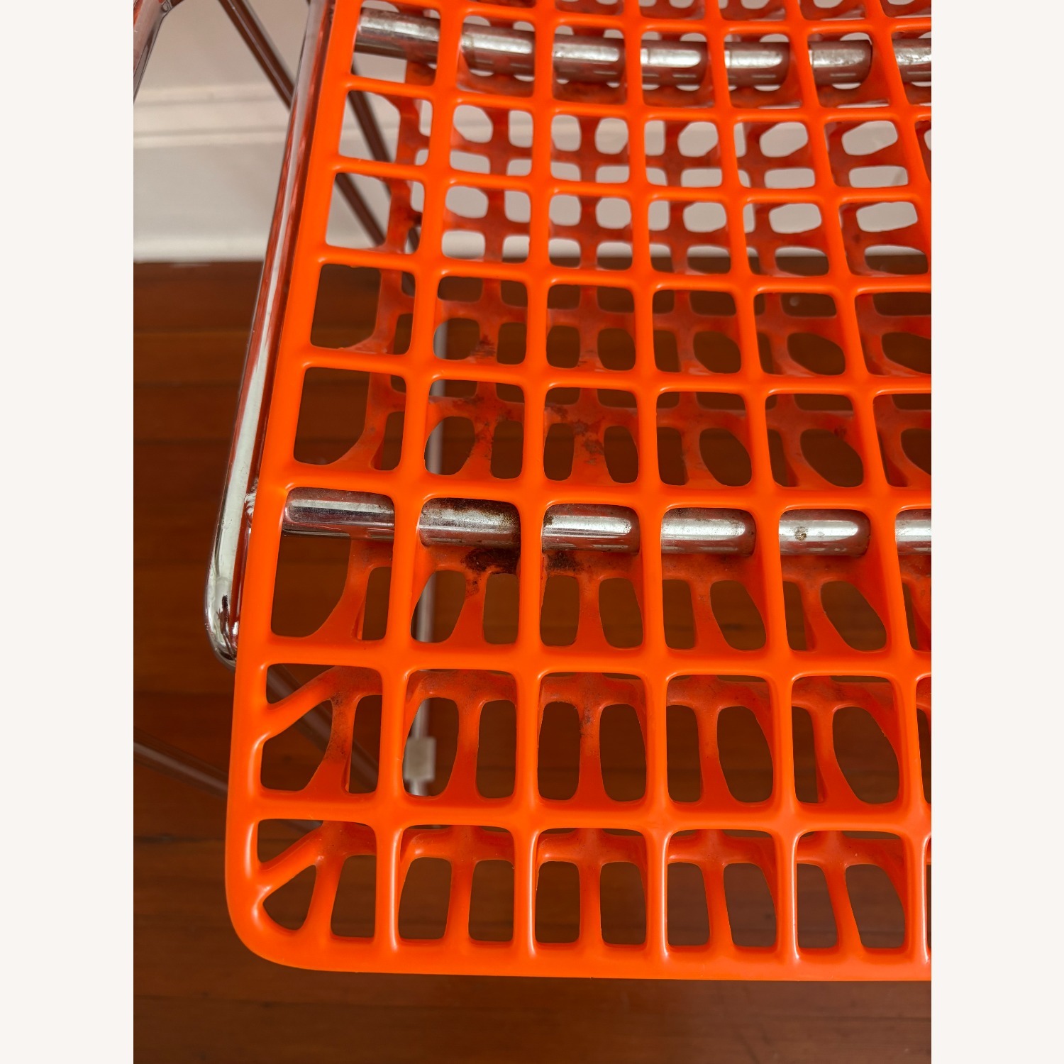 Orange Grid Chair Set of 4 - image-2