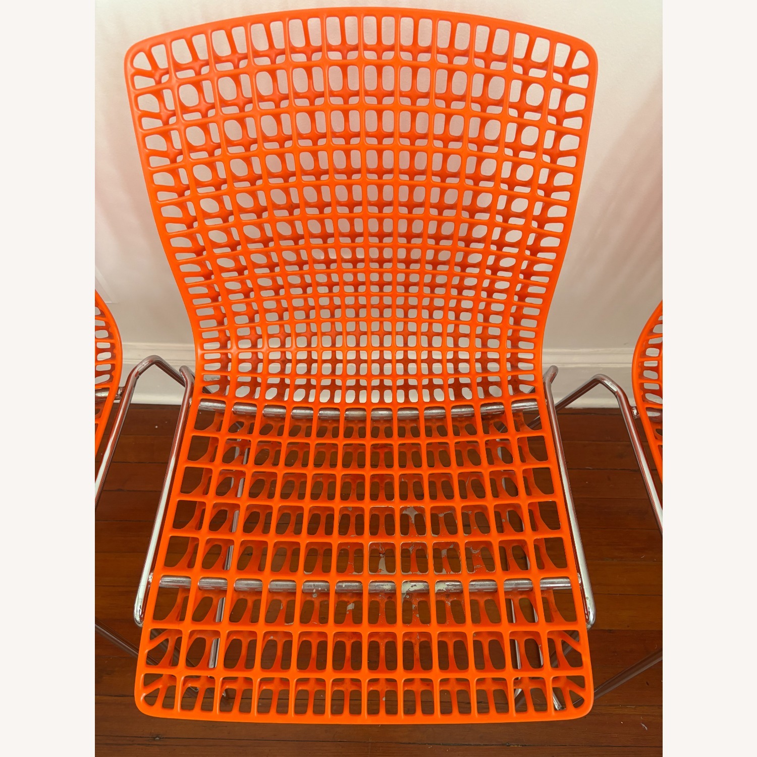 Orange Grid Chair Set of 4 - image-6