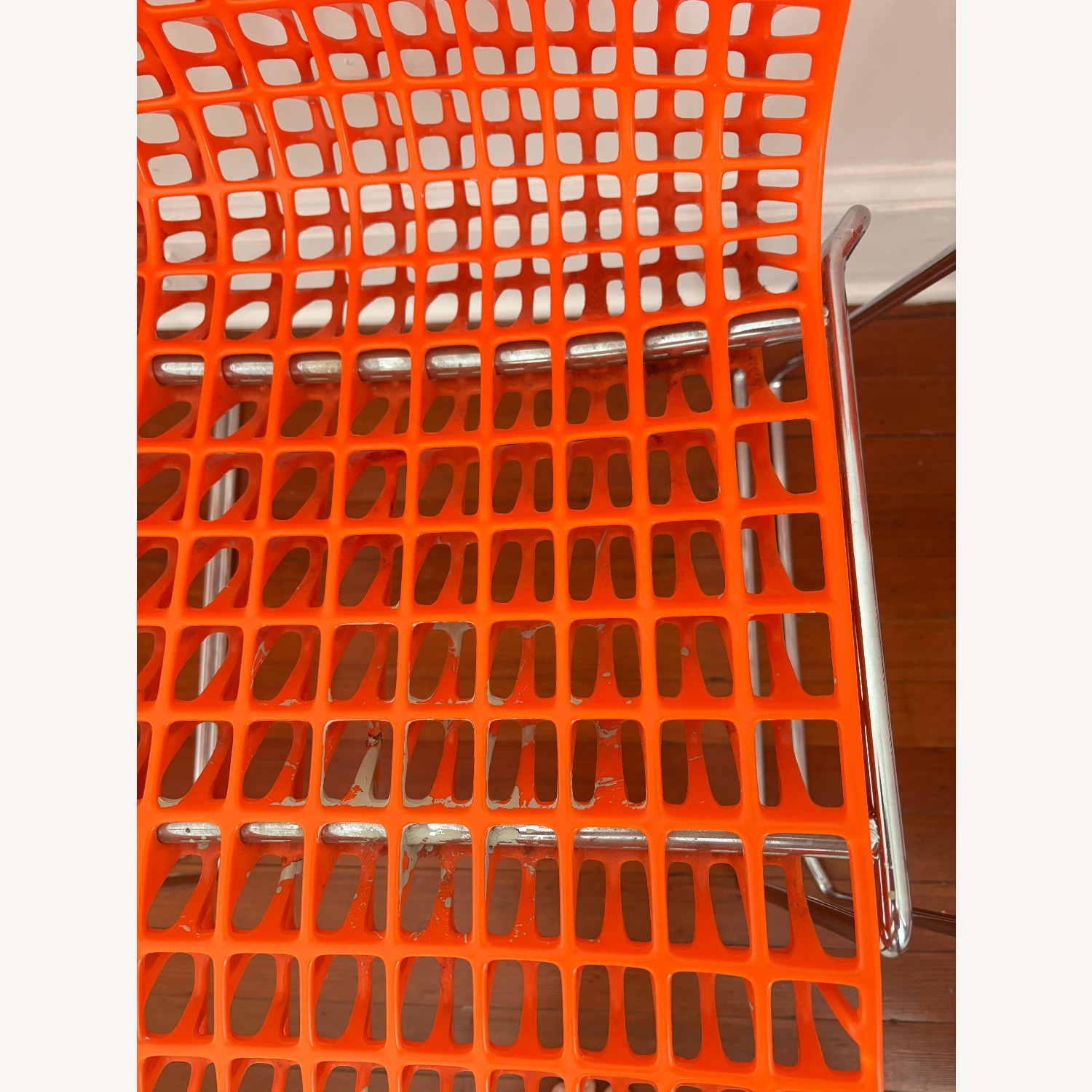Orange Grid Chair Set of 4 - image-1