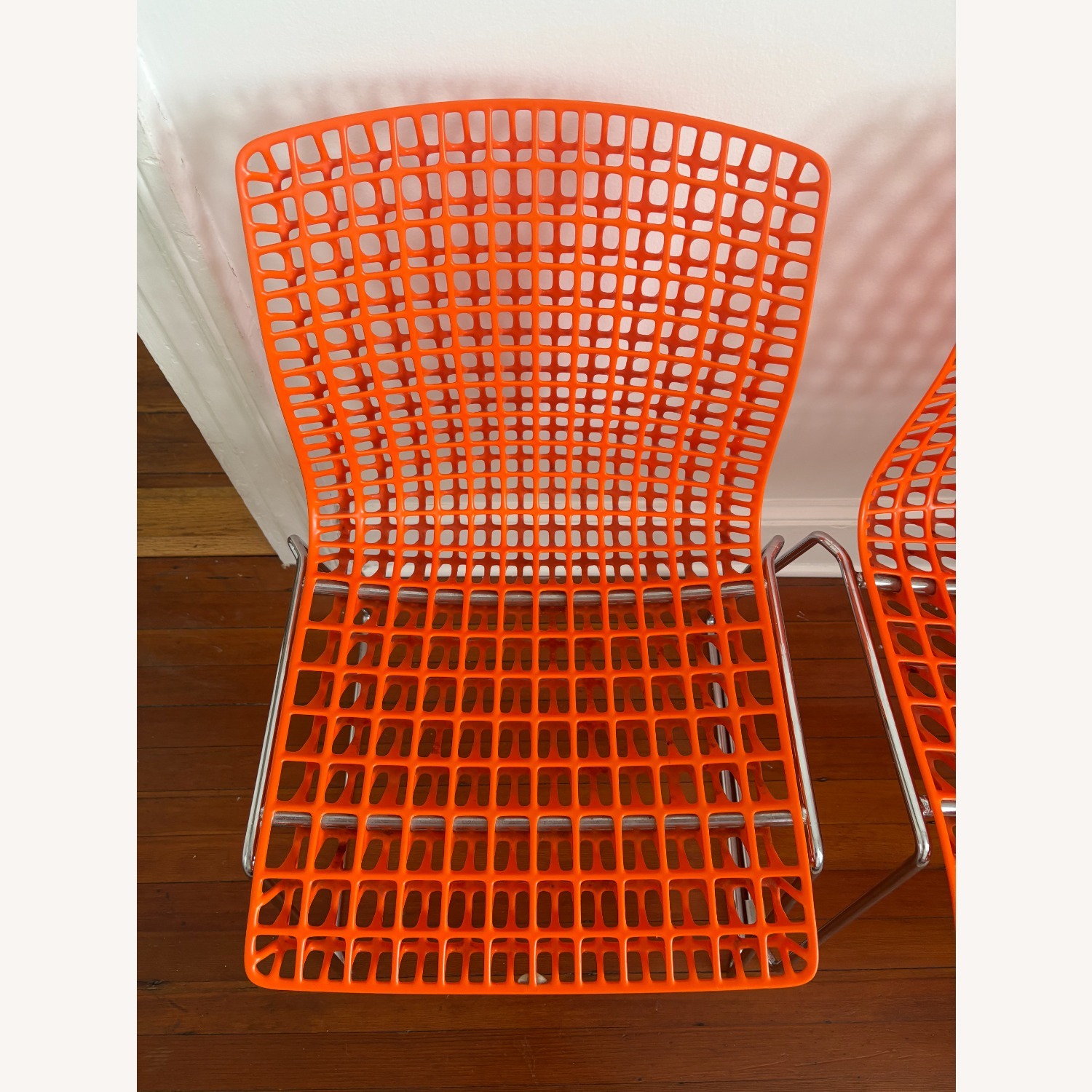 Orange Grid Chair Set of 4 - image-4