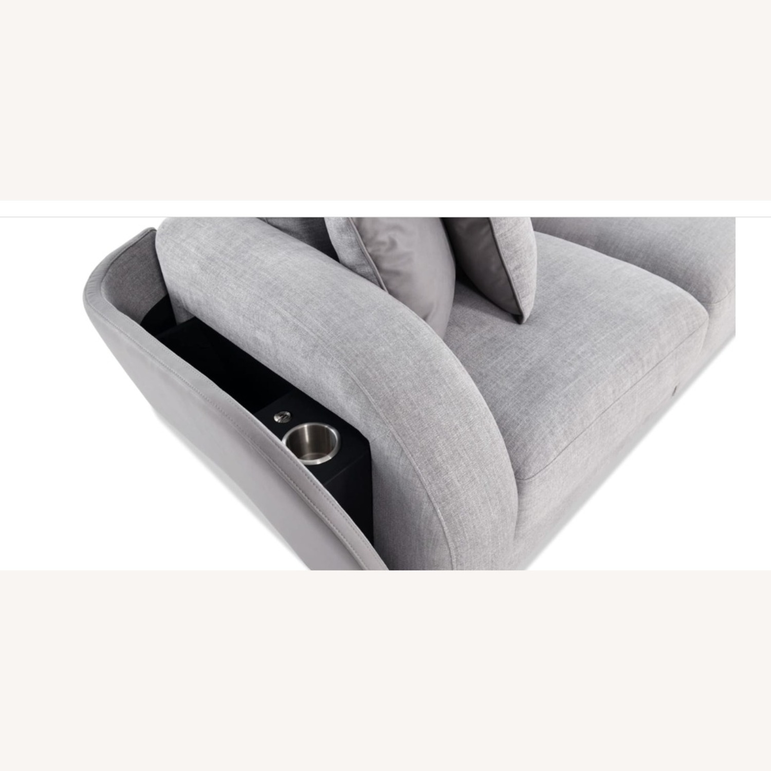 Gravity Gray 121'' 5 Piece Right Arm Facing Modular Sectional - image-3