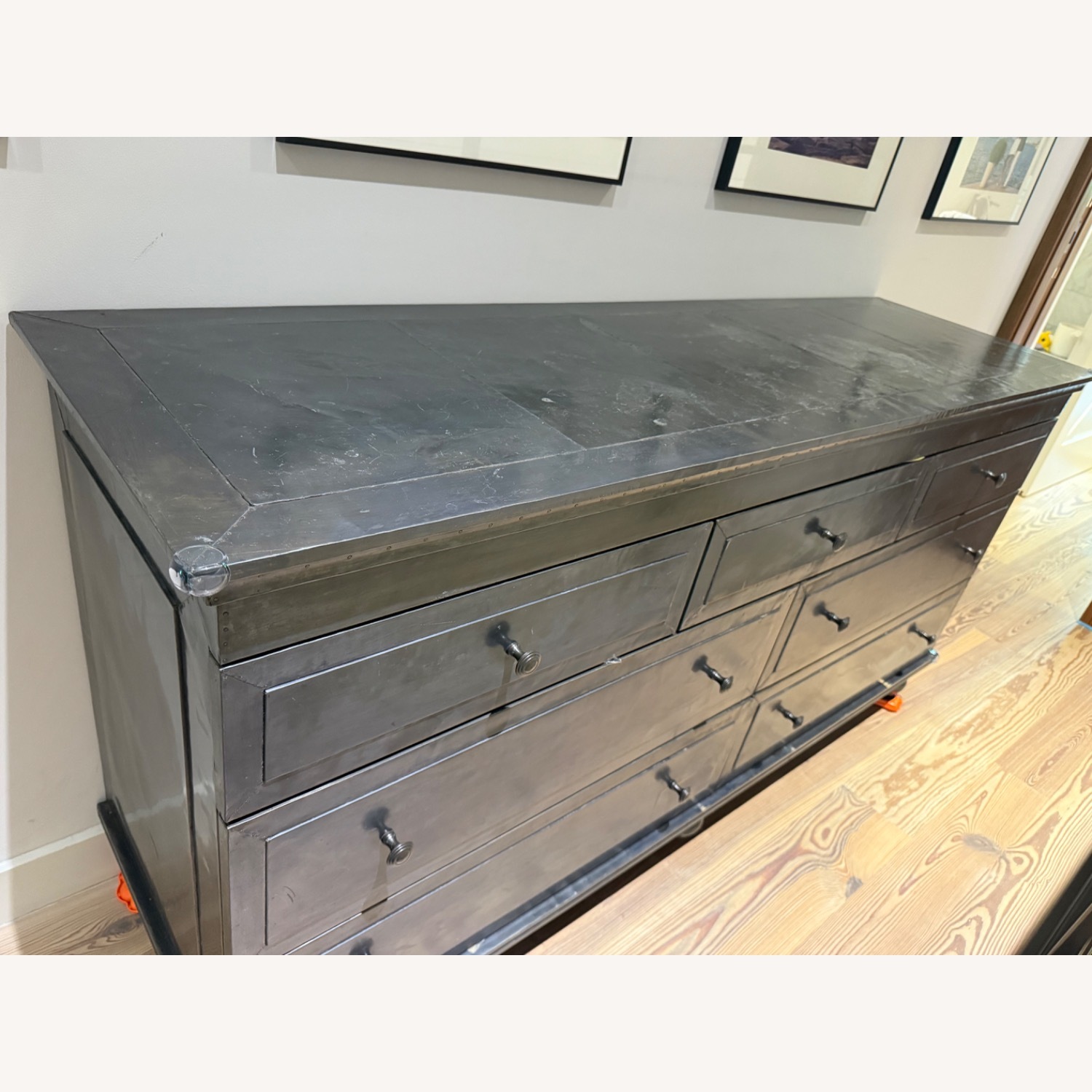 Restoration Hardware Annecy Metal-Wrapped 7-Drawer Dresser - image-1