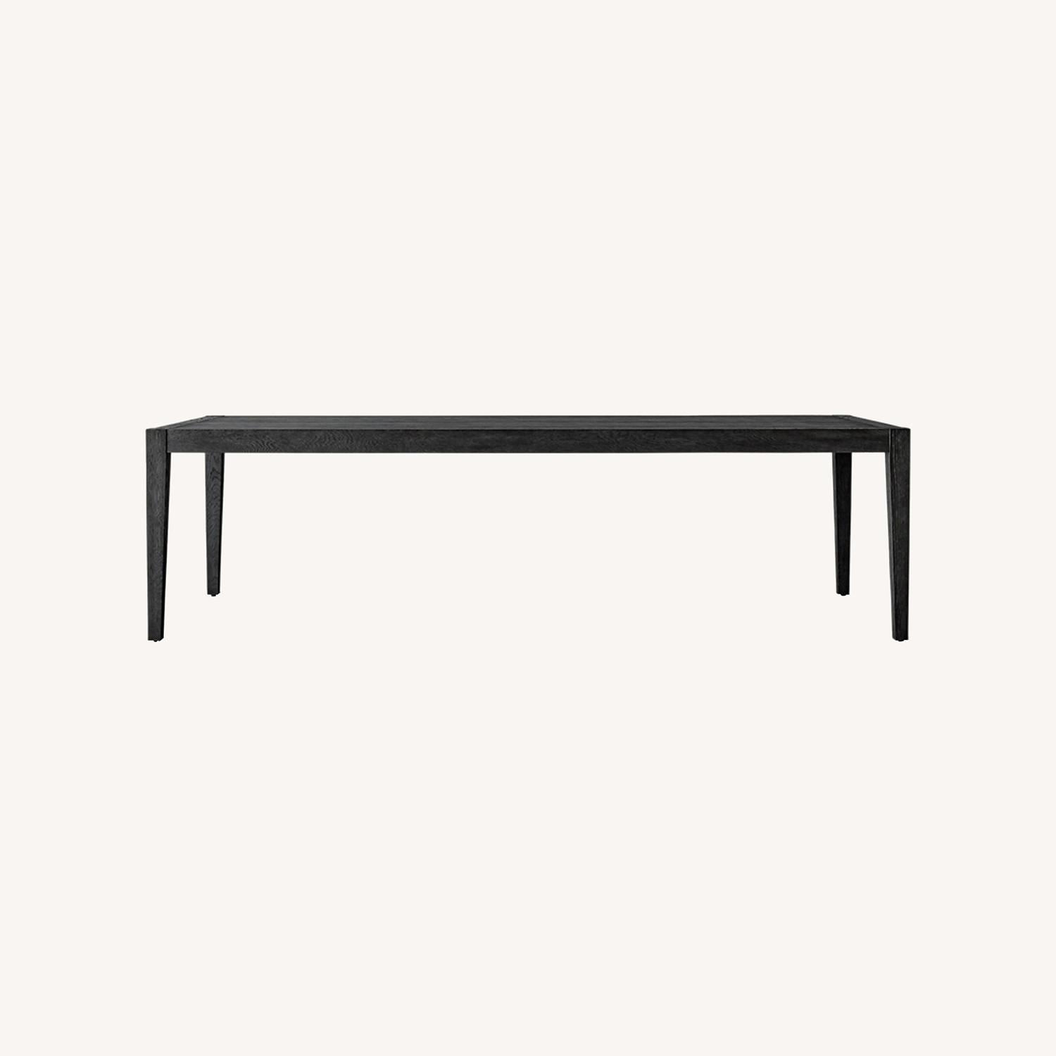French Contemporary Rectangular Extension Dining Table - image-0
