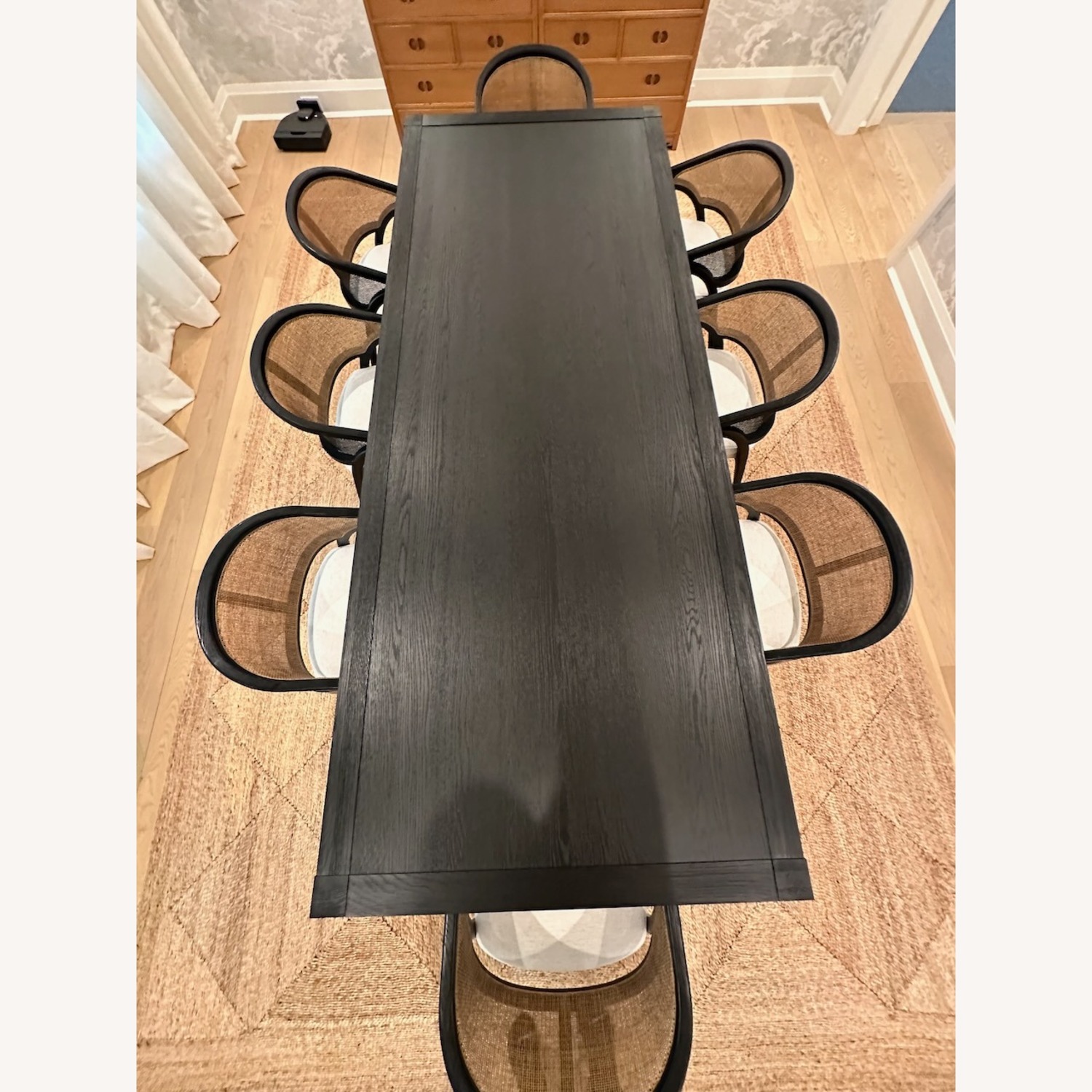 French Contemporary Rectangular Extension Dining Table - image-4