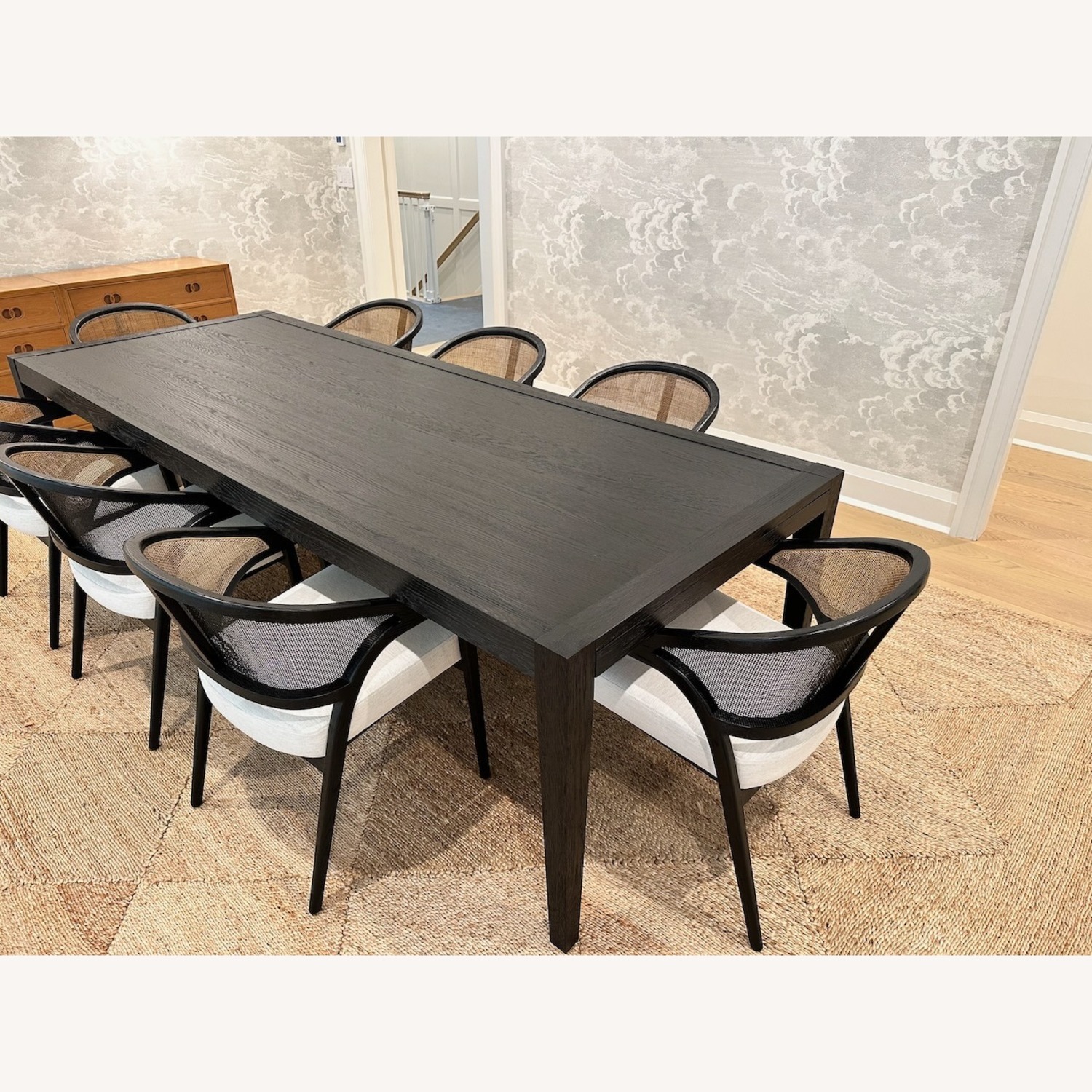French Contemporary Rectangular Extension Dining Table - image-5