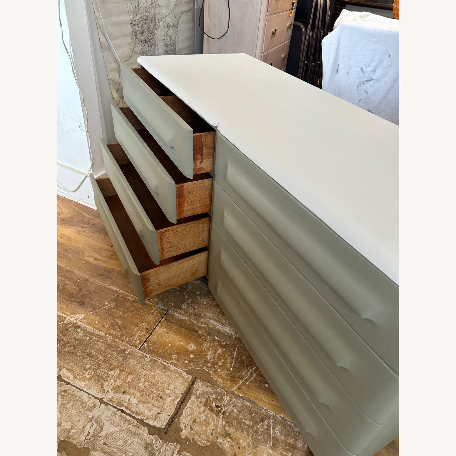 Sculptured Pine Dresser - image-11