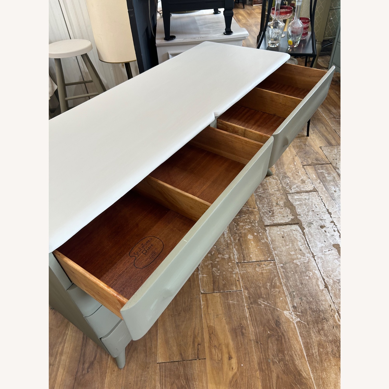 Sculptured Pine Dresser - image-5