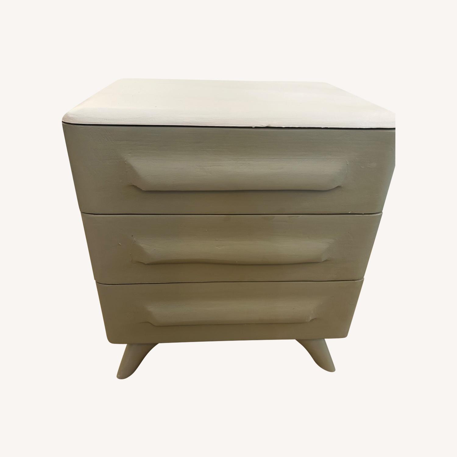 Sculptured Pine Nightstand - image-0