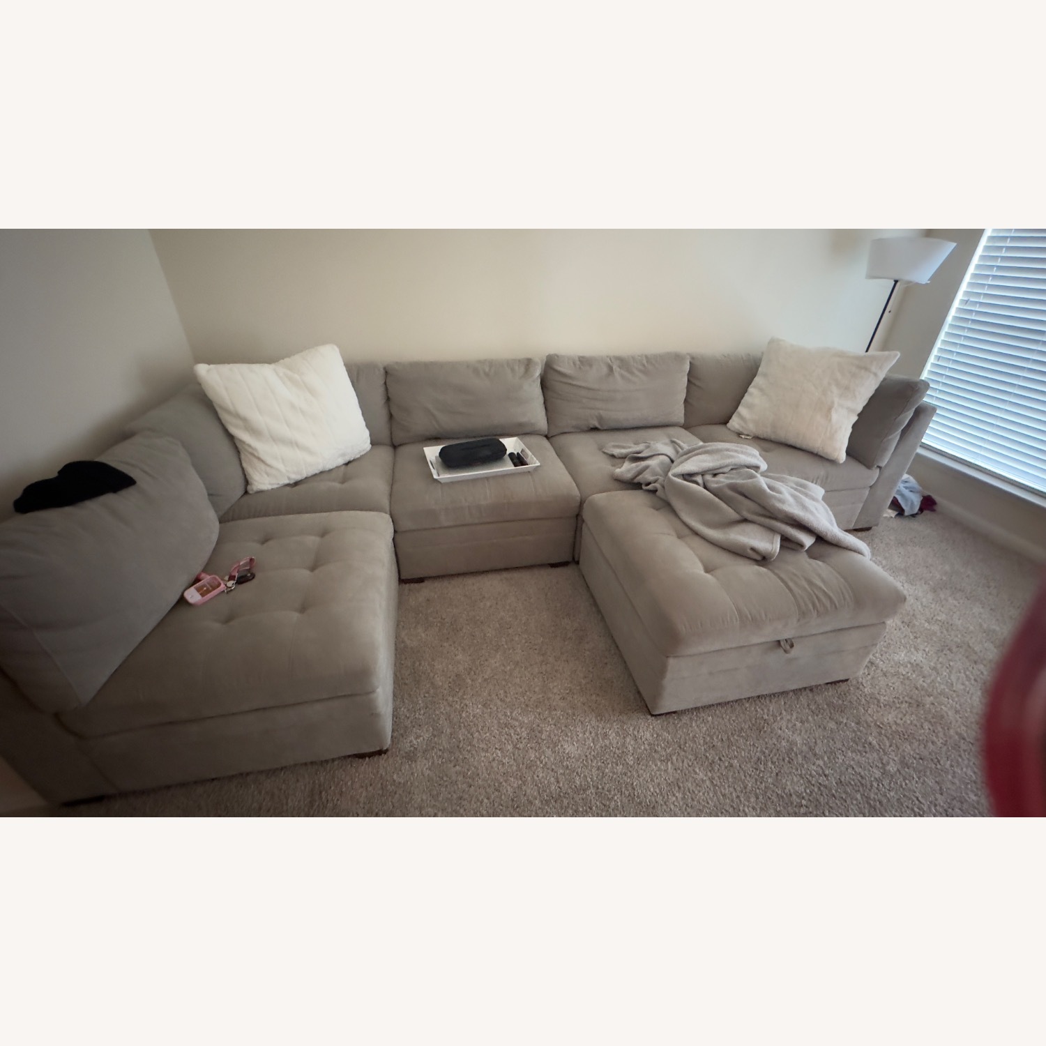 Beige Sectional Sofa - image-1