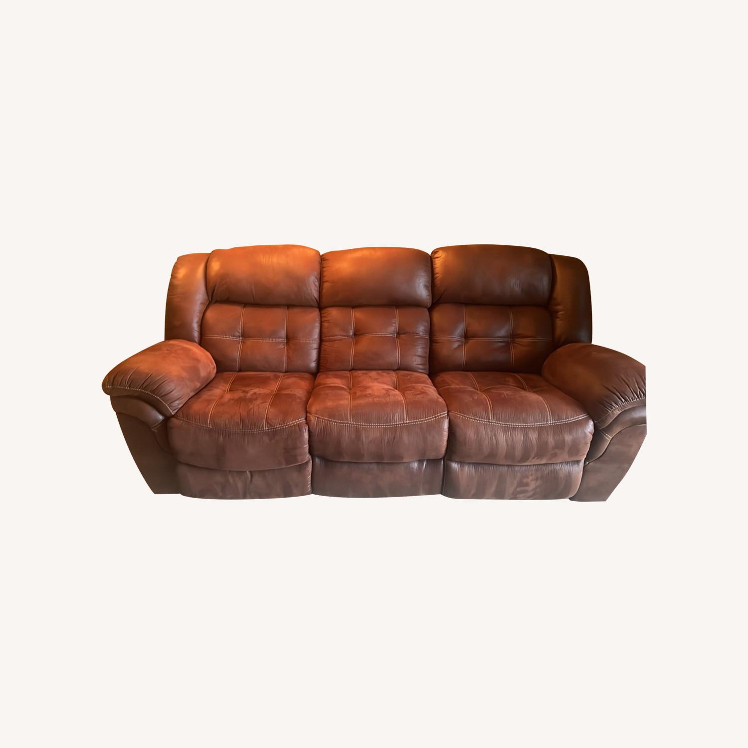 3 Seater Manual Recliner Sofa - image-0