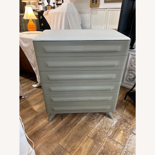 Used Sculptured Pine High Dresser for sale on AptDeco