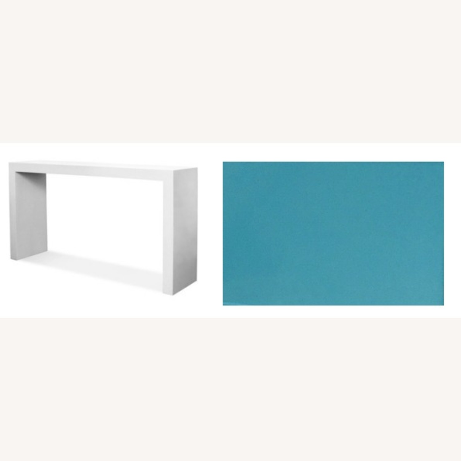 Custom Teal Lacquer Console - image-1