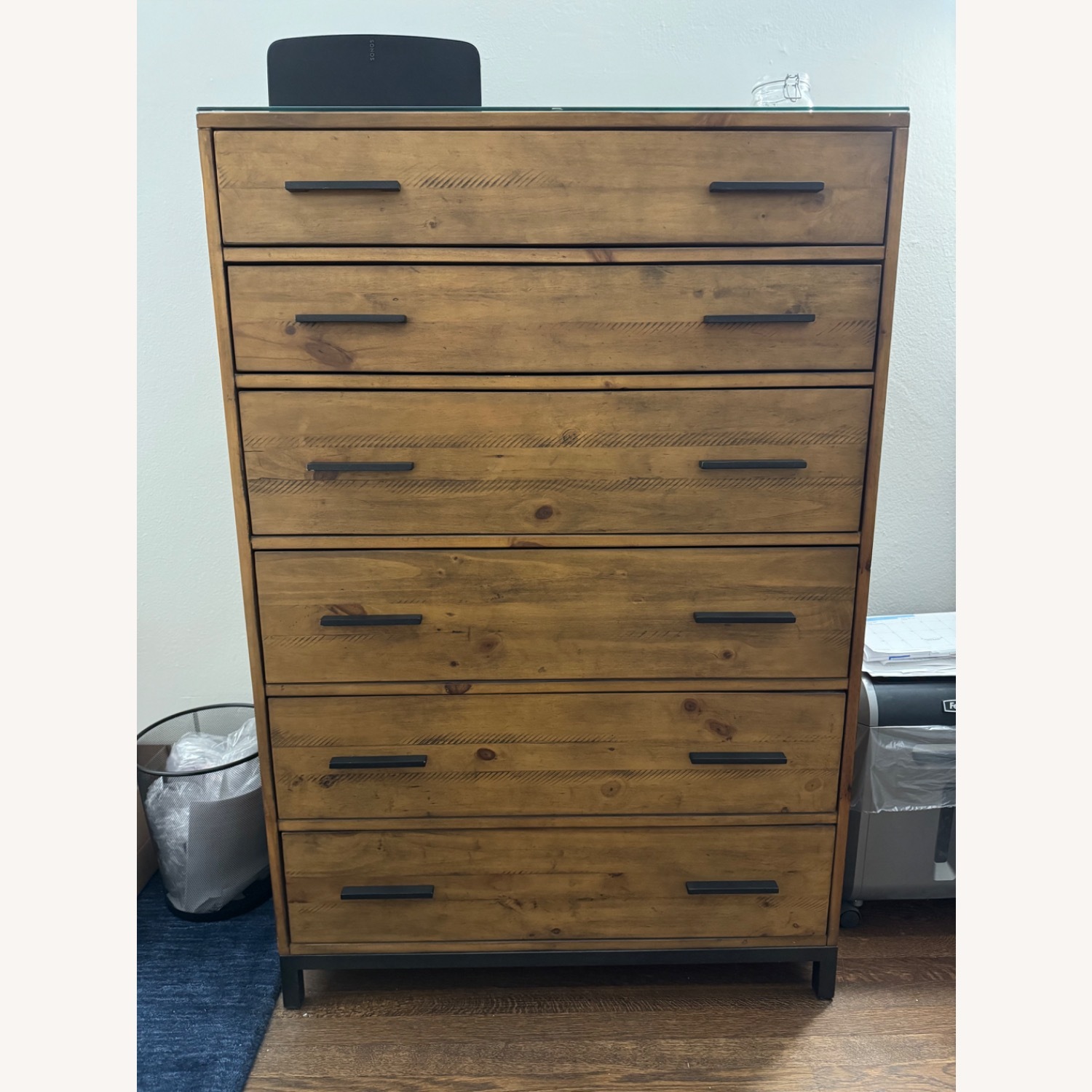 Macy's Gatlin 6-Drawer Chest Light Brown - image-3