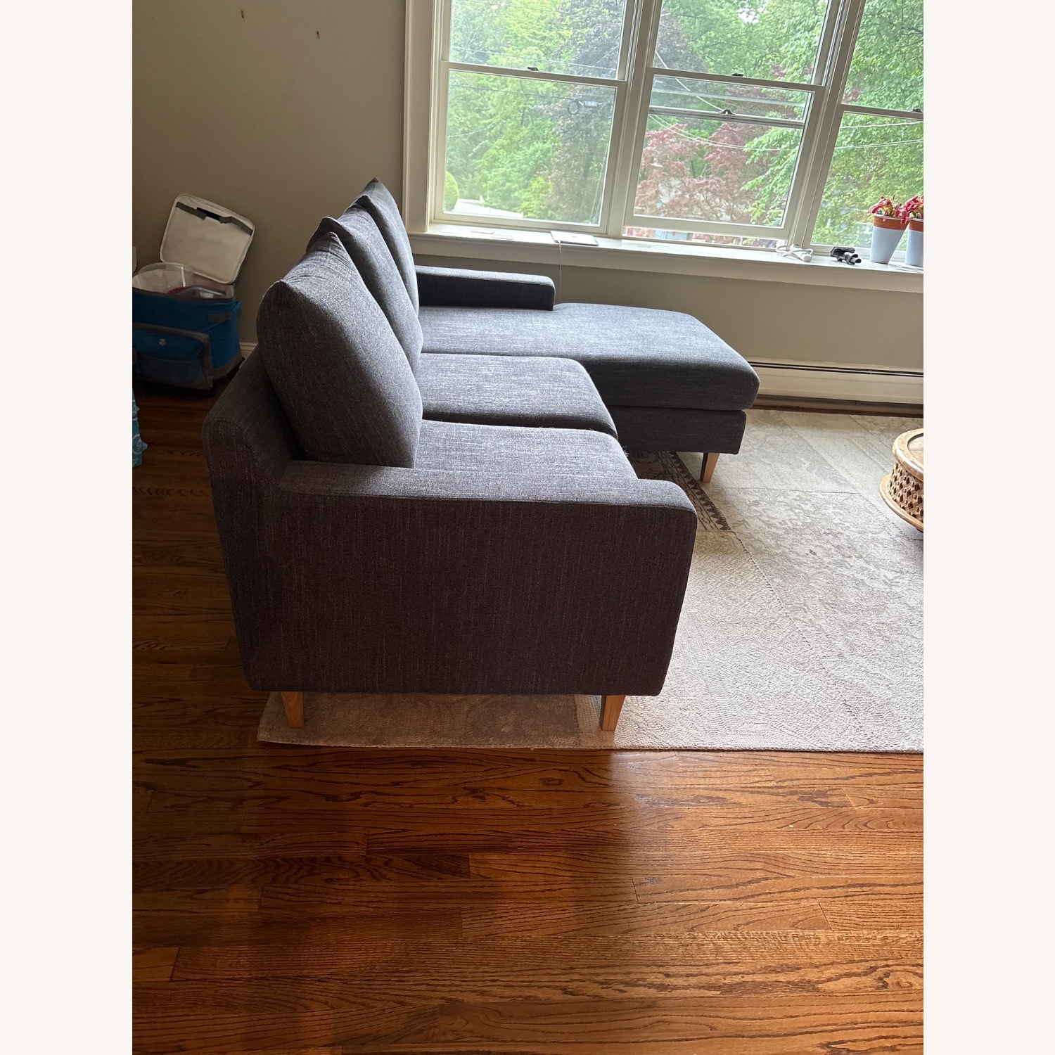 Interior Define Sloan Dark Blue Sectional - image-3