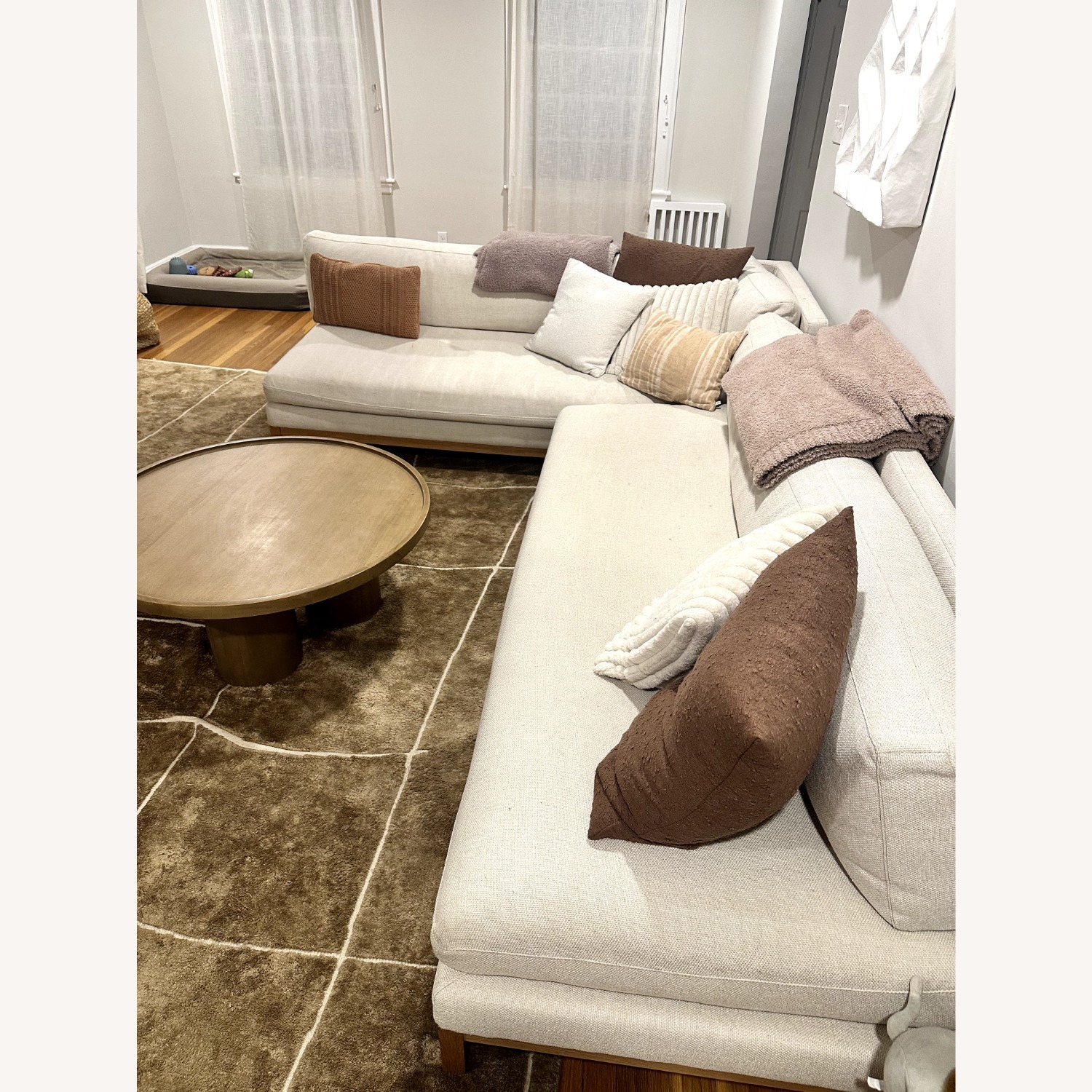 Interior Define Jasper Corner Sectional Sofa β Oat - image-5