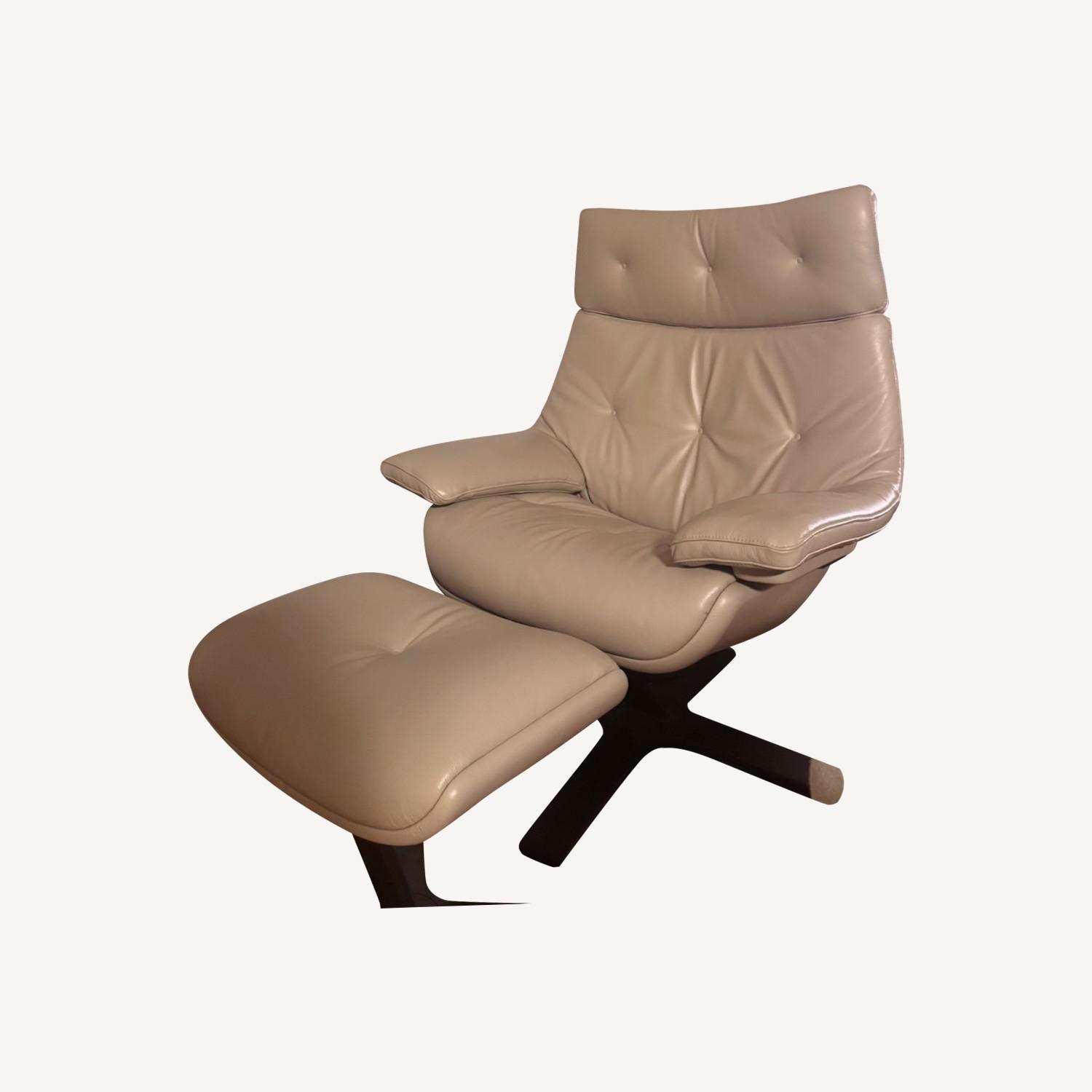 Natuzzi Reclining Chair 100% Leather - image-0