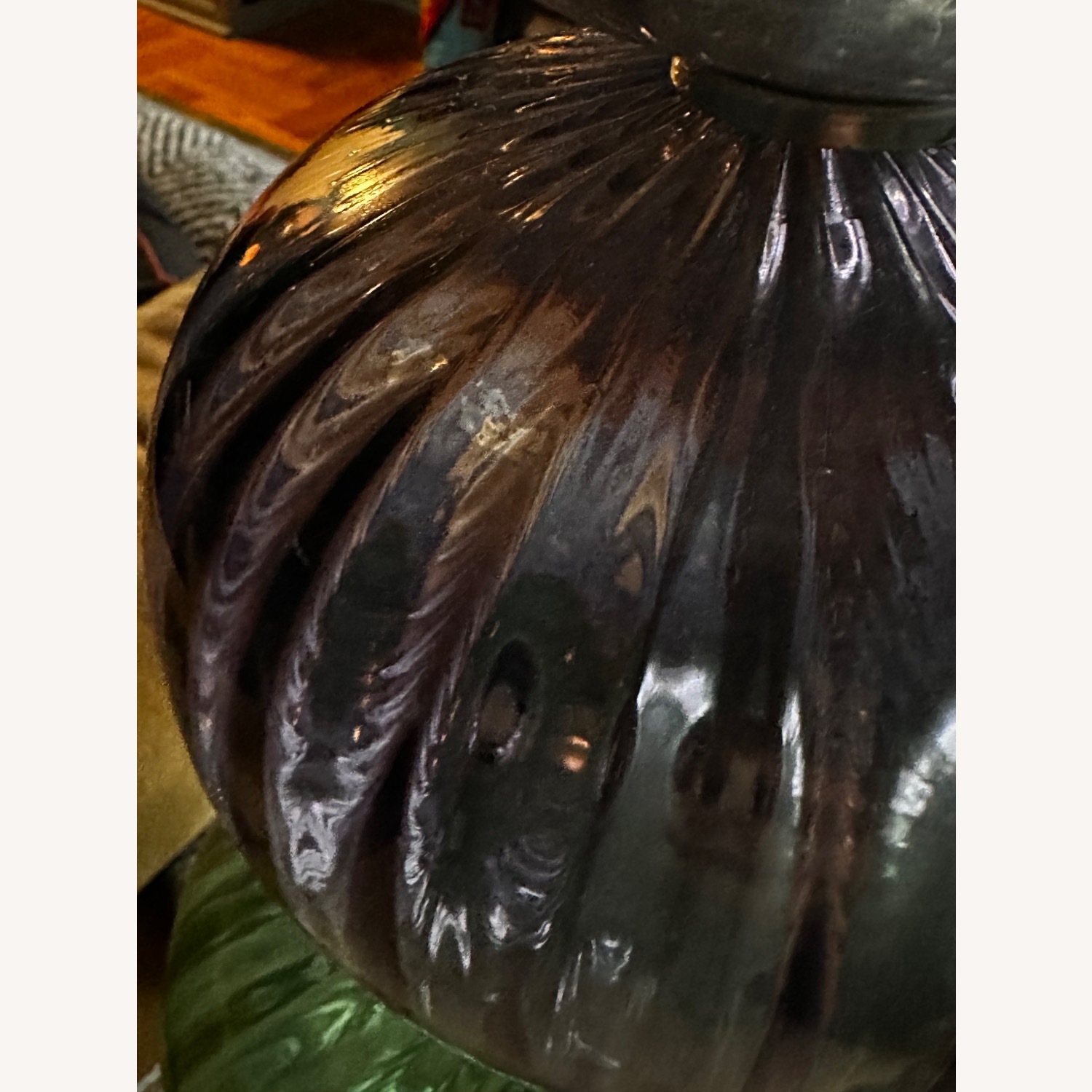 Anthropologie Tri-Color Glass Table Lamp - image-8