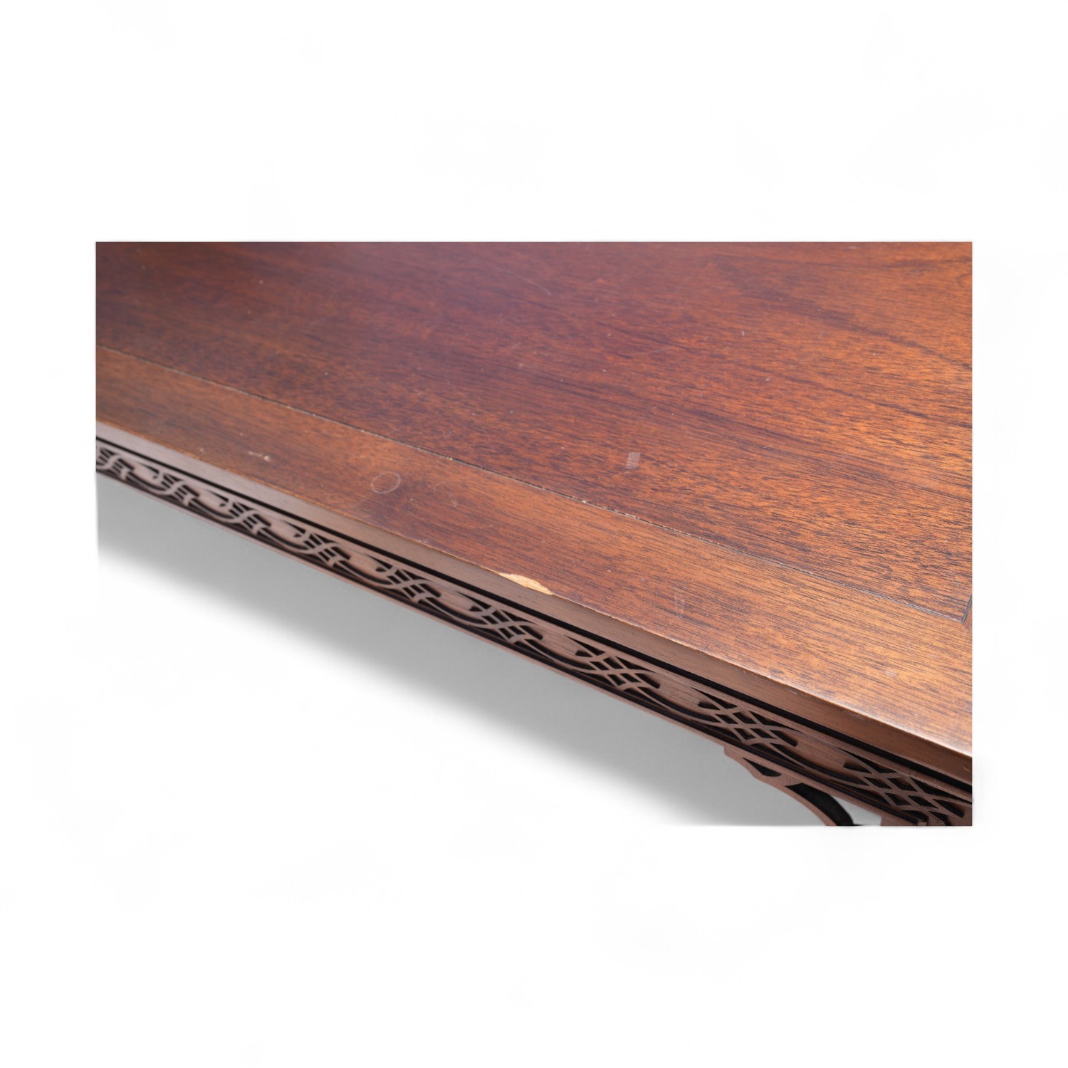 Mahogany Chinese Chippendale Hall Table by Kindel - image-4