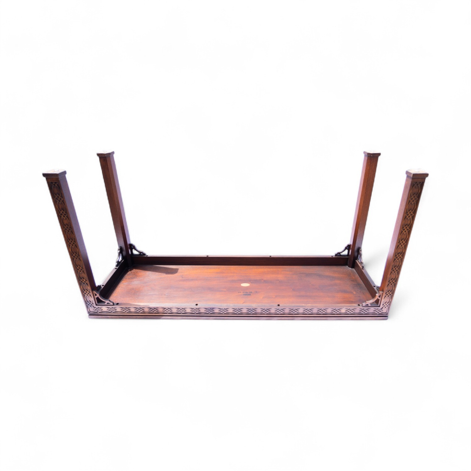 Mahogany Chinese Chippendale Hall Table by Kindel - image-6